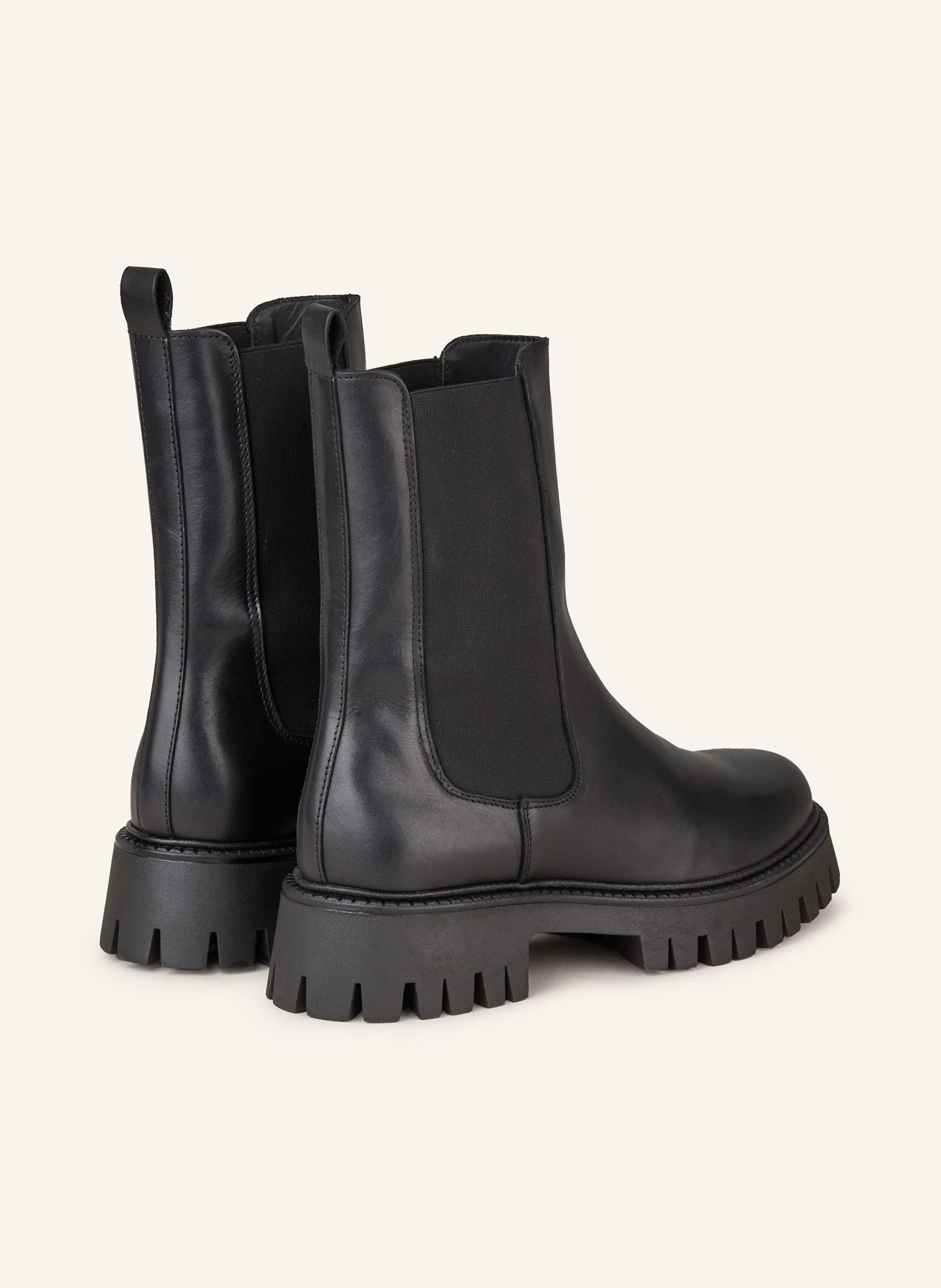 MRS & HUGS Chelsea boty: ČERNÁ