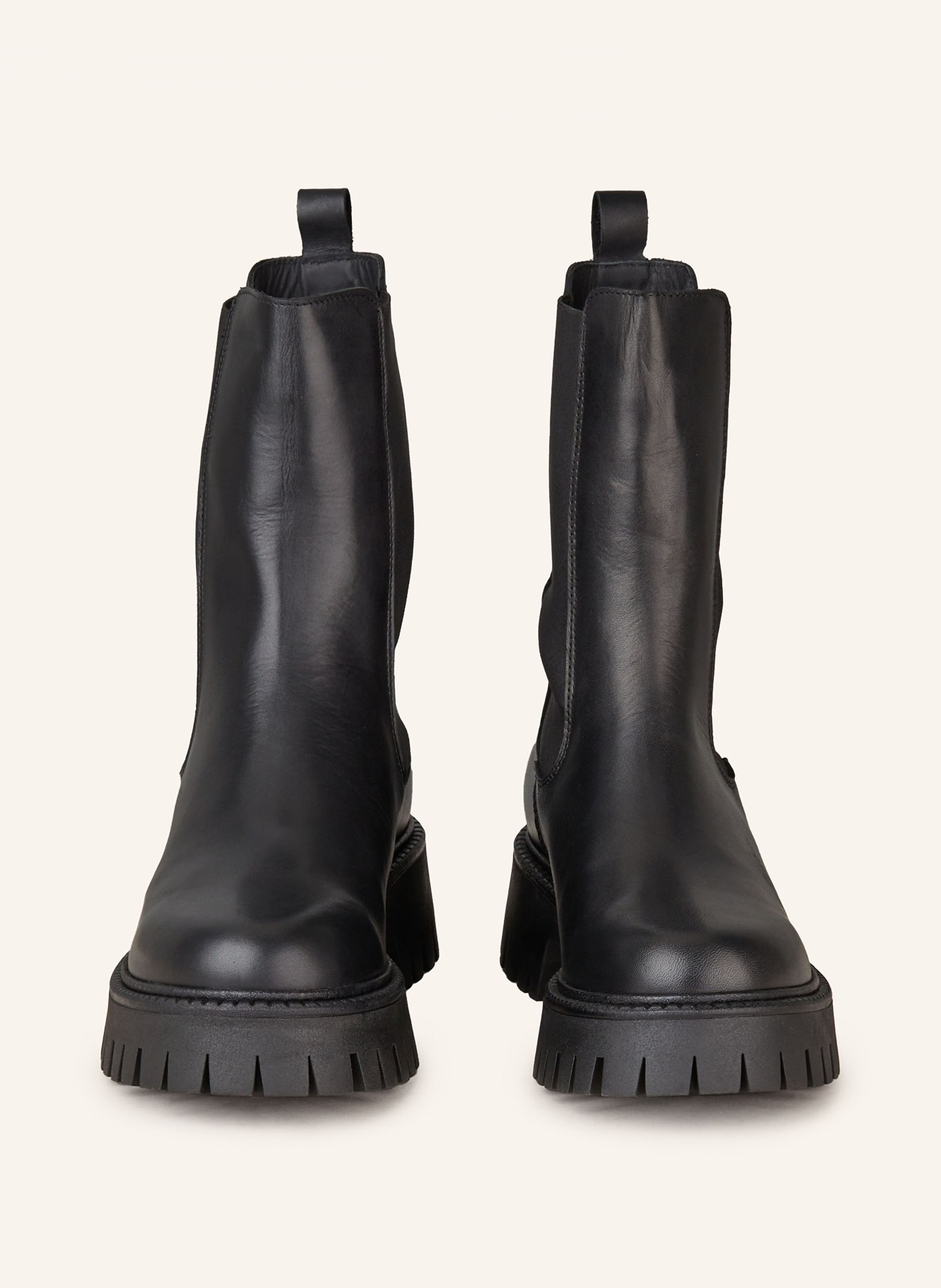 MRS & HUGS Chelsea boty: ČERNÁ