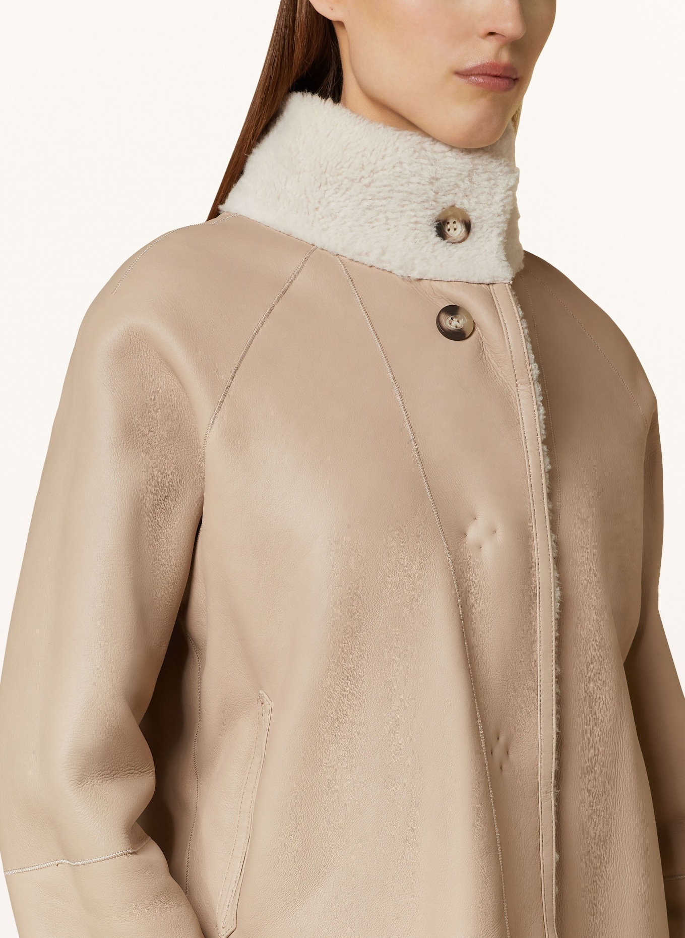 ARMA Lederjacke zum Wenden, Farbe: CREME (Bild 6)