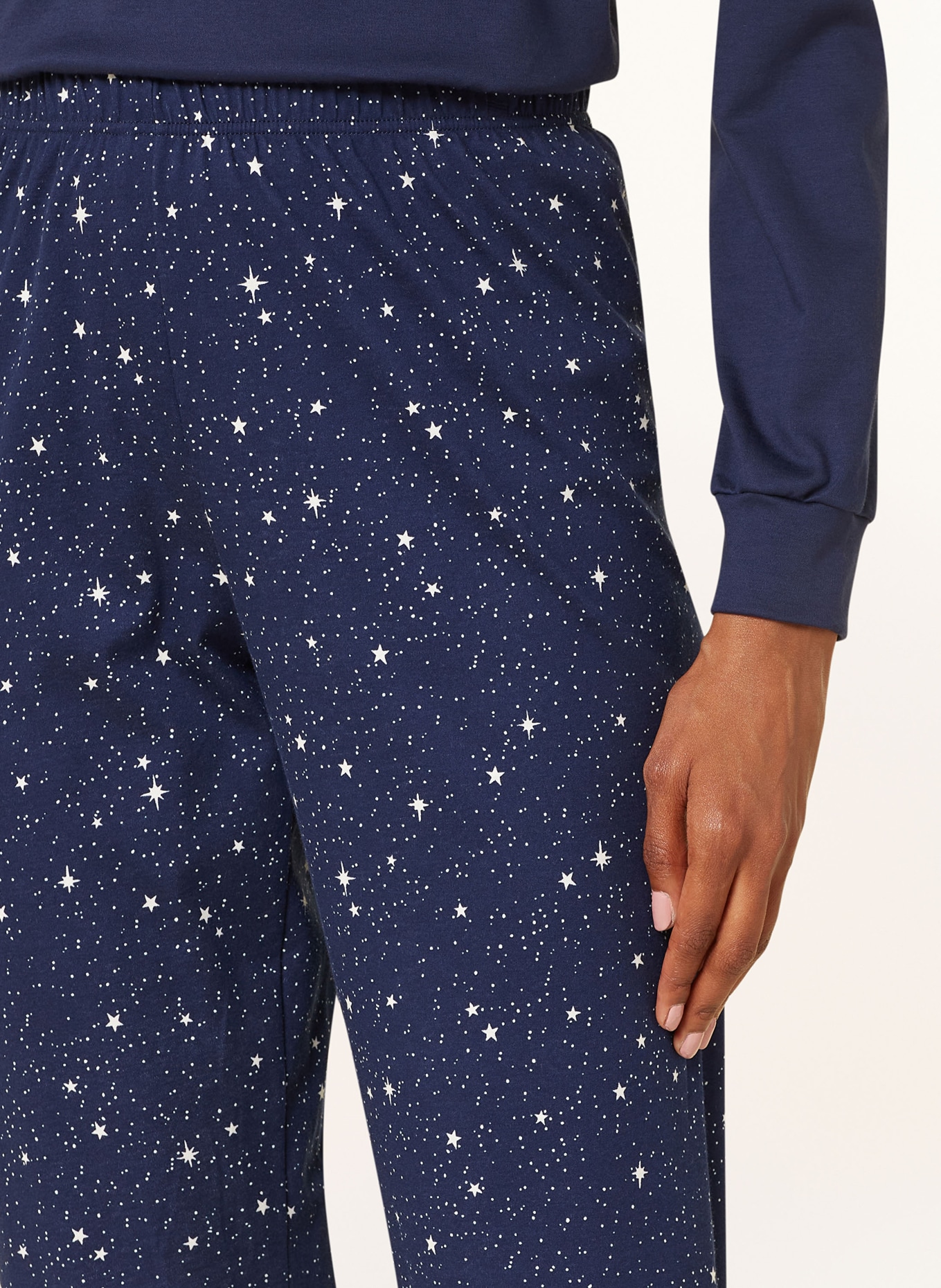 CALIDA Schlafanzug SWEET DREAMS: DUNKELBLAU / WEISS