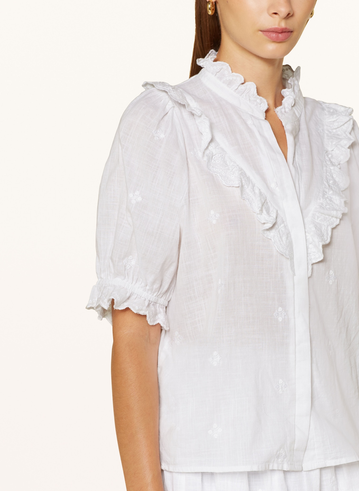 NEO NOIR Blouse MANET, Color: WHITE (Image 4)