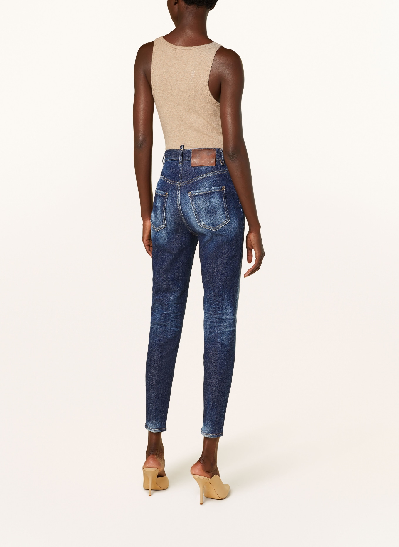 DSQUARED2 Jeansy 7/8 TWIGGY: 470 NAVY BLUE