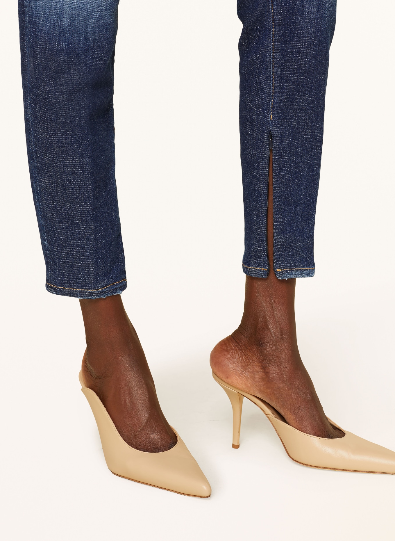 DSQUARED2 Jeansy 7/8 TWIGGY: 470 NAVY BLUE