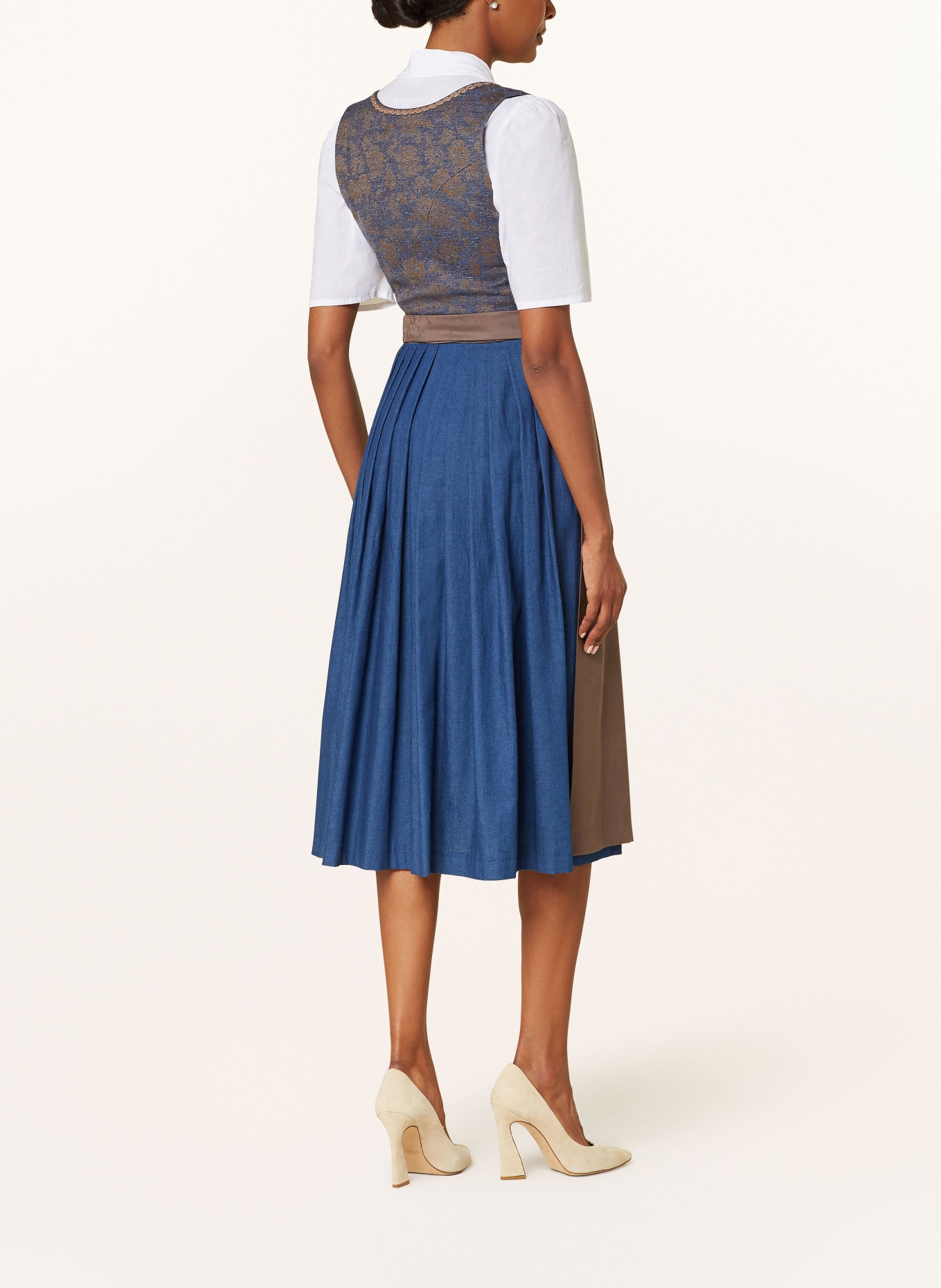 BERWIN & WOLFF Dirndl, Farbe: BLAU/ BRAUN/ TAUPE (Bild 3)