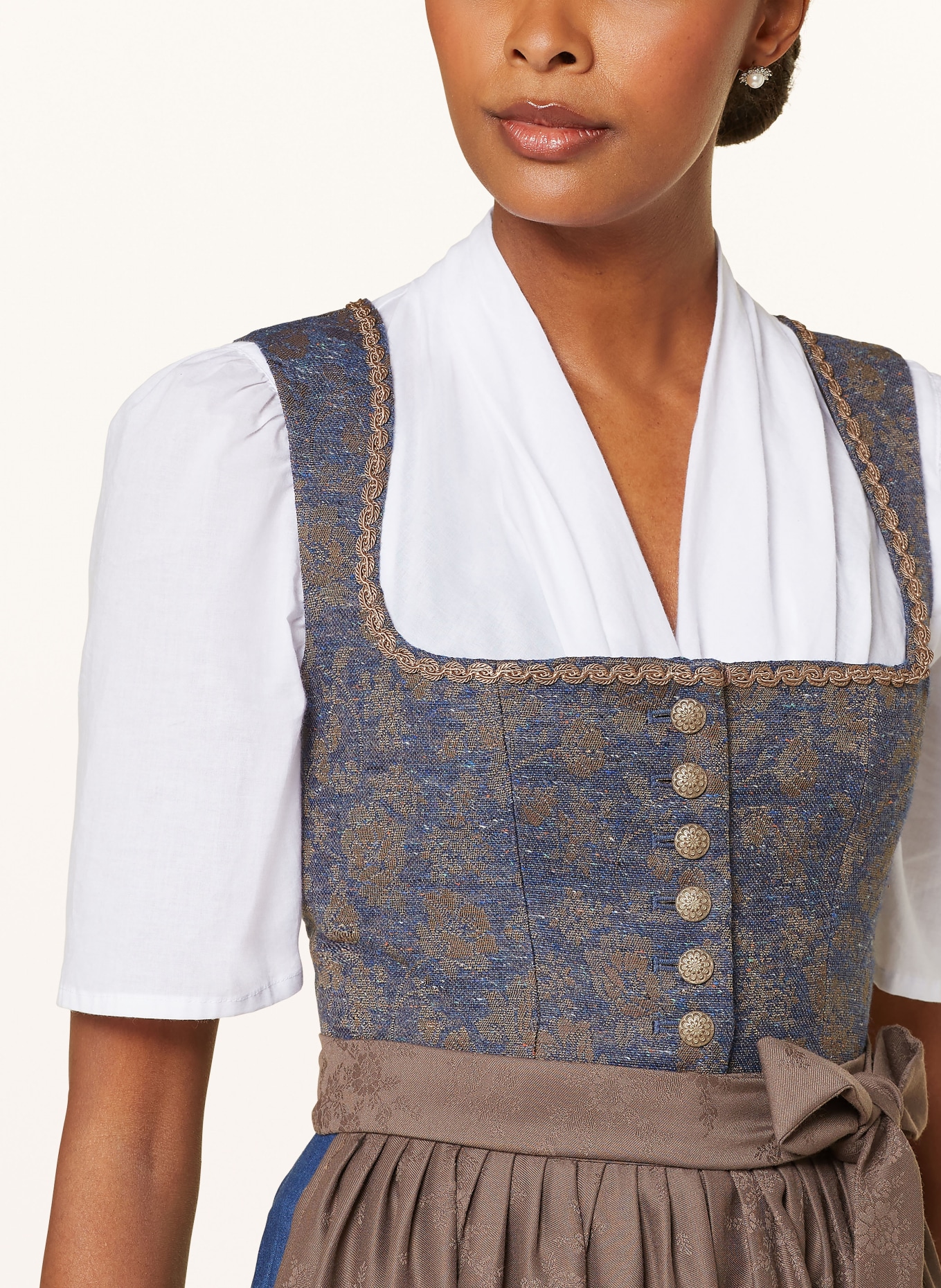 BERWIN & WOLFF Dirndl, Farbe: BLAU/ BRAUN/ TAUPE (Bild 4)