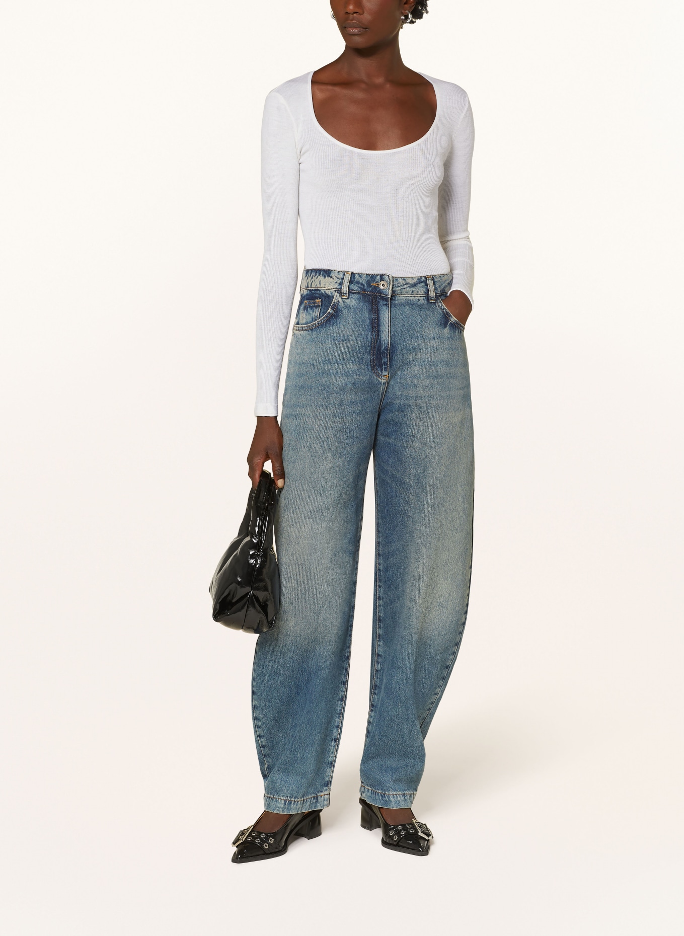 PATRIZIA PEPE Straight jeans in ca25 vintage wash