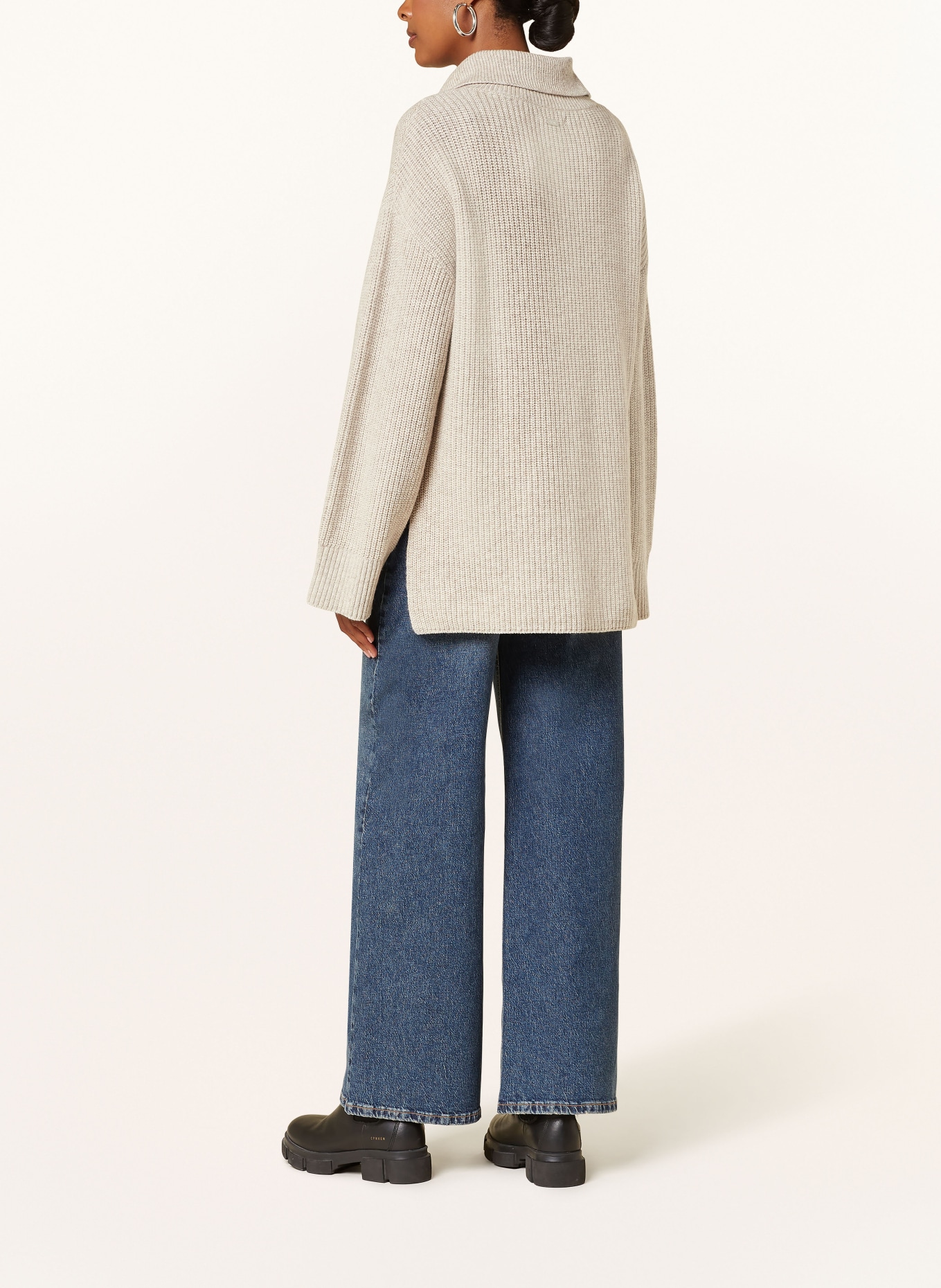 Barbour Pull à col roulé CARRIE: BEIGE