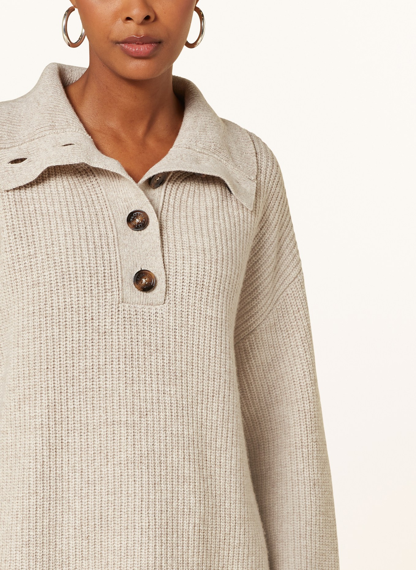 Barbour Pull à col roulé CARRIE: BEIGE