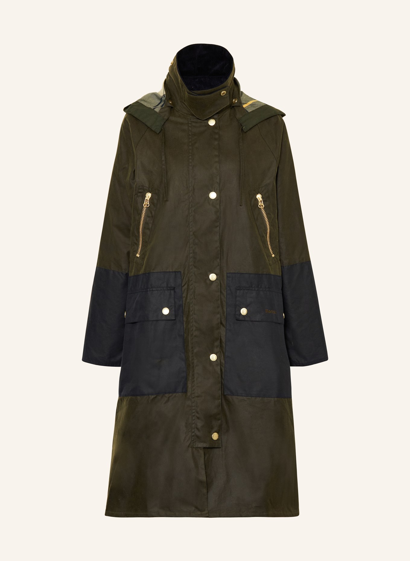 Barbour Parka CAROLYN WAX mit abnehmbarer Kapuze