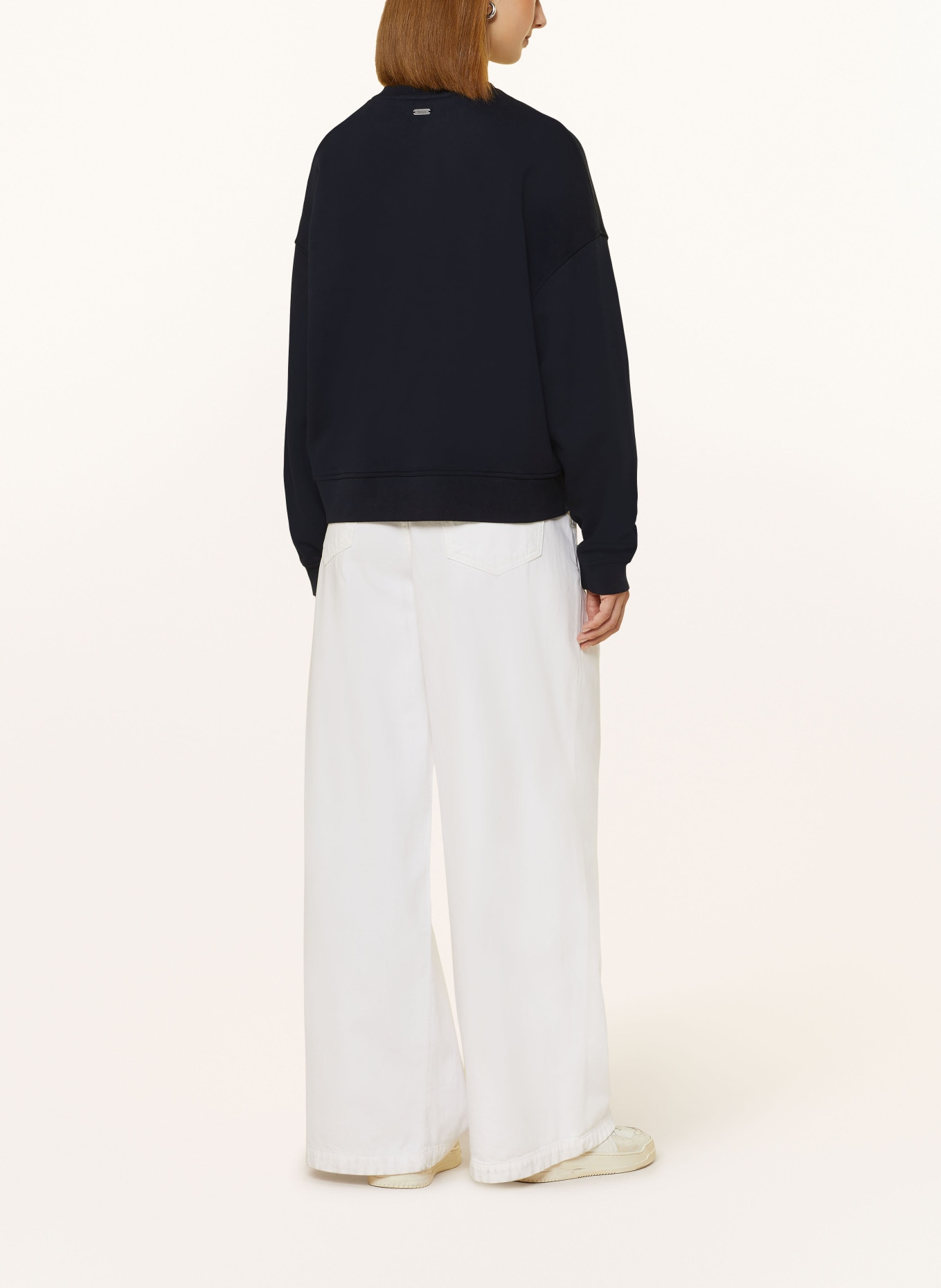 Barbour sweatshirt Kids SILVERDALE, Color: DARK BLUE/ WHITE (Image 3)