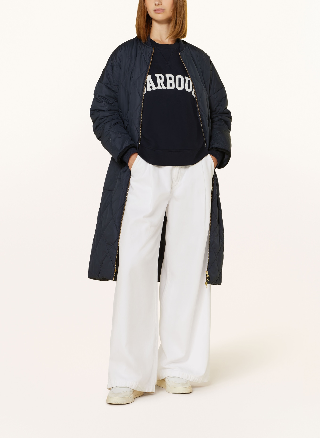 Barbour sweatshirt Kids SILVERDALE, Color: DARK BLUE/ WHITE (Image 5)