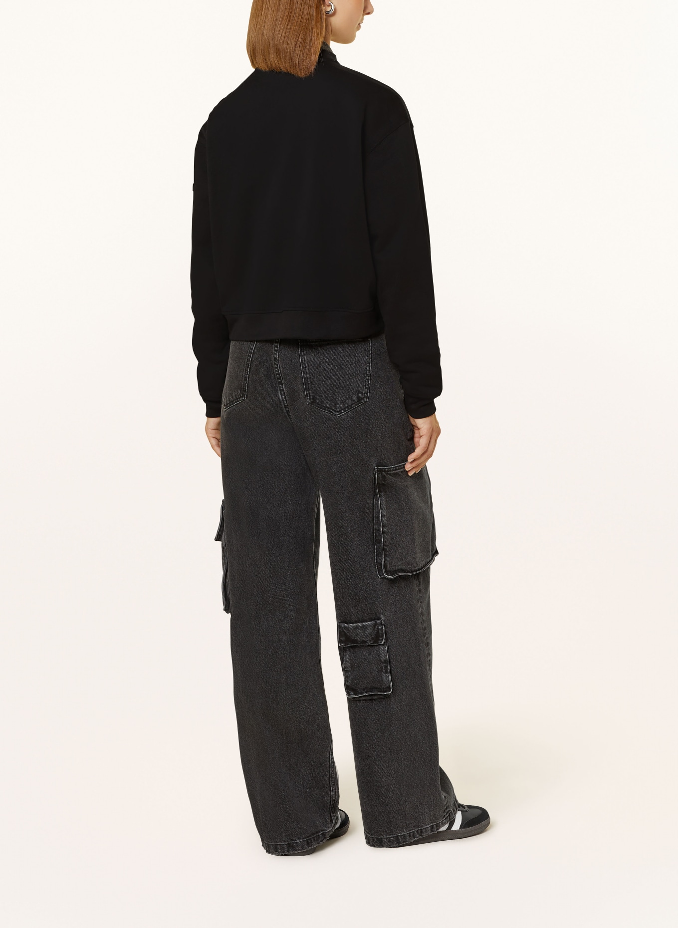 BARBOUR INTERNATIONAL Sweat jacket DELLA: BLACK