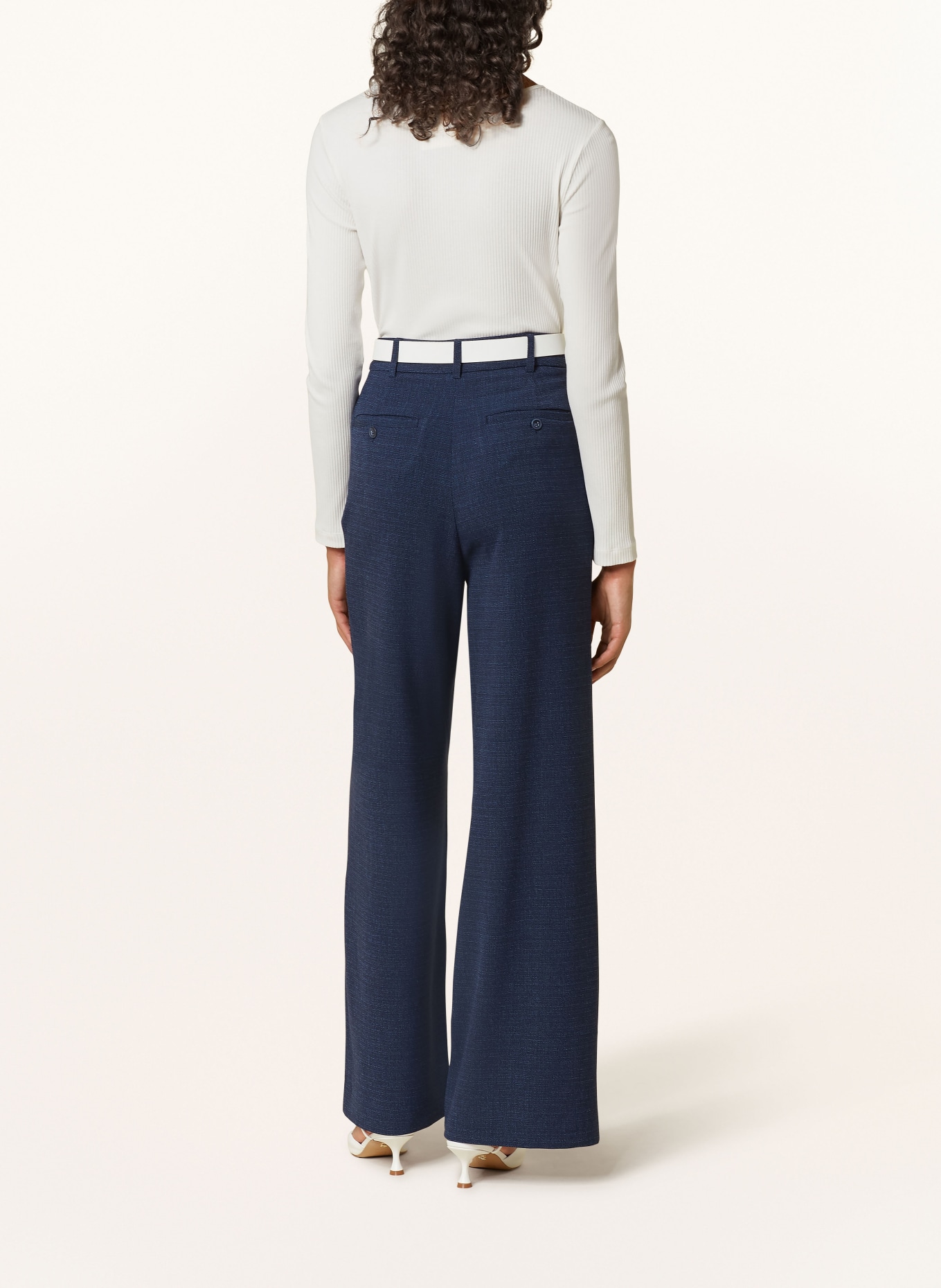 rich&royal Wide leg trousers, Color: DARK BLUE (Image 3)