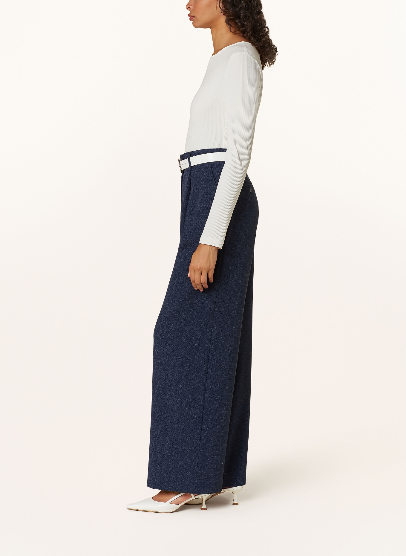 rich&royal Wide leg trousers, Color: DARK BLUE (Image 4)