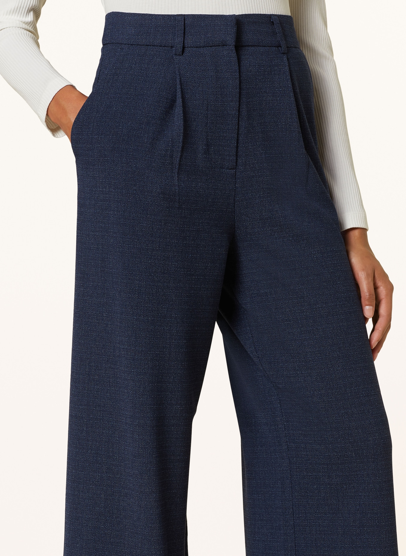 rich&royal Wide leg trousers, Color: DARK BLUE (Image 5)