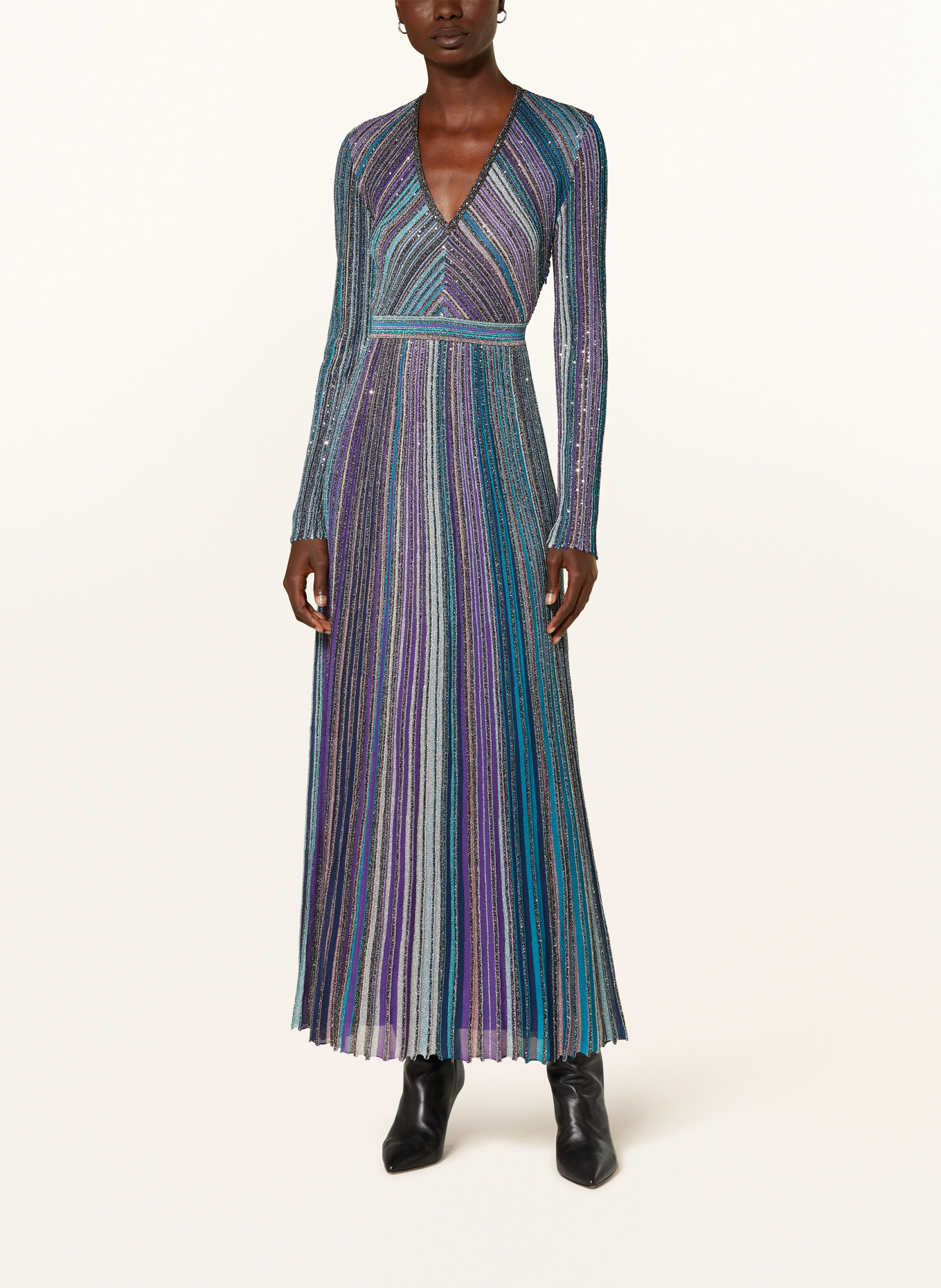 MISSONI Evening dress with sequins, Color: PURPLE/ PINK/ TURQUOISE (Image 2)