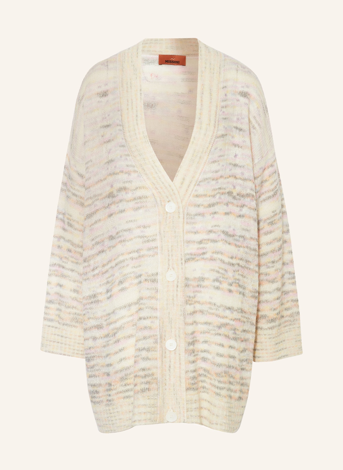 MISSONI Cardigan, Color: CREAM/ LIGHT PINK/ ORANGE (Image 1)