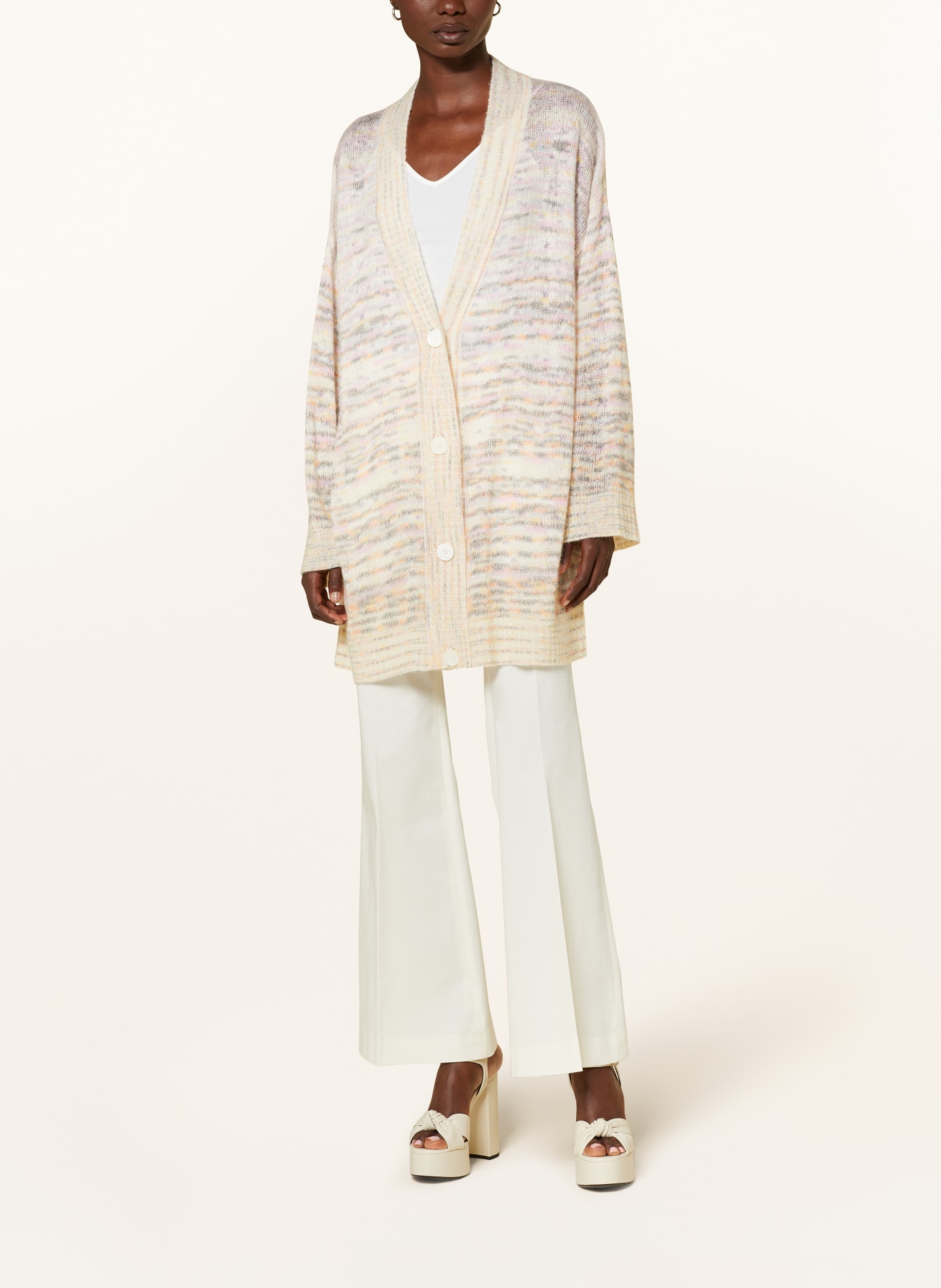 MISSONI Cardigan, Color: CREAM/ LIGHT PINK/ ORANGE (Image 2)