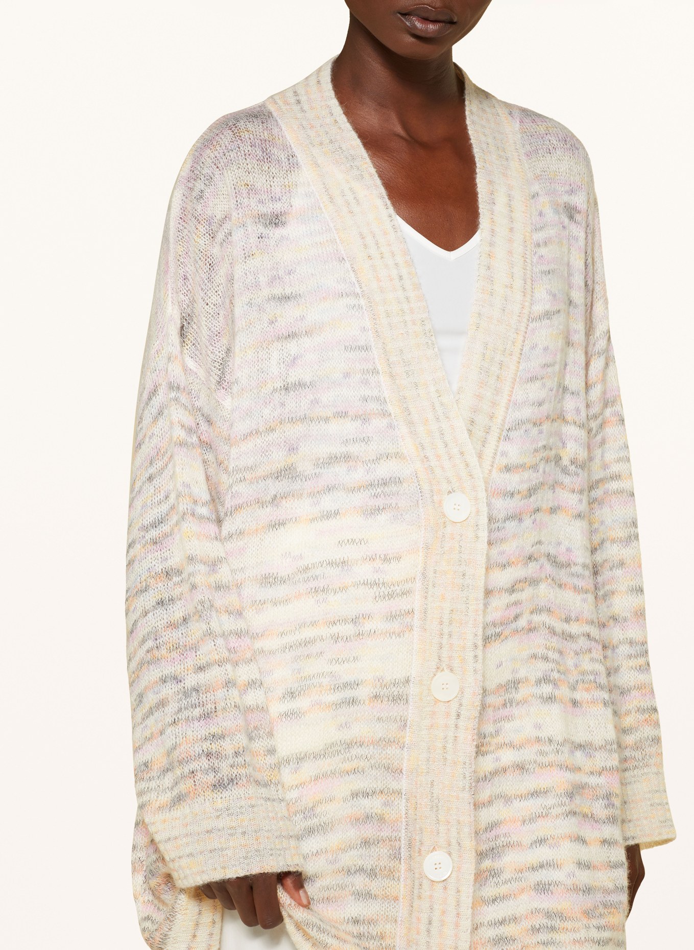 MISSONI Cardigan, Color: CREAM/ LIGHT PINK/ ORANGE (Image 4)