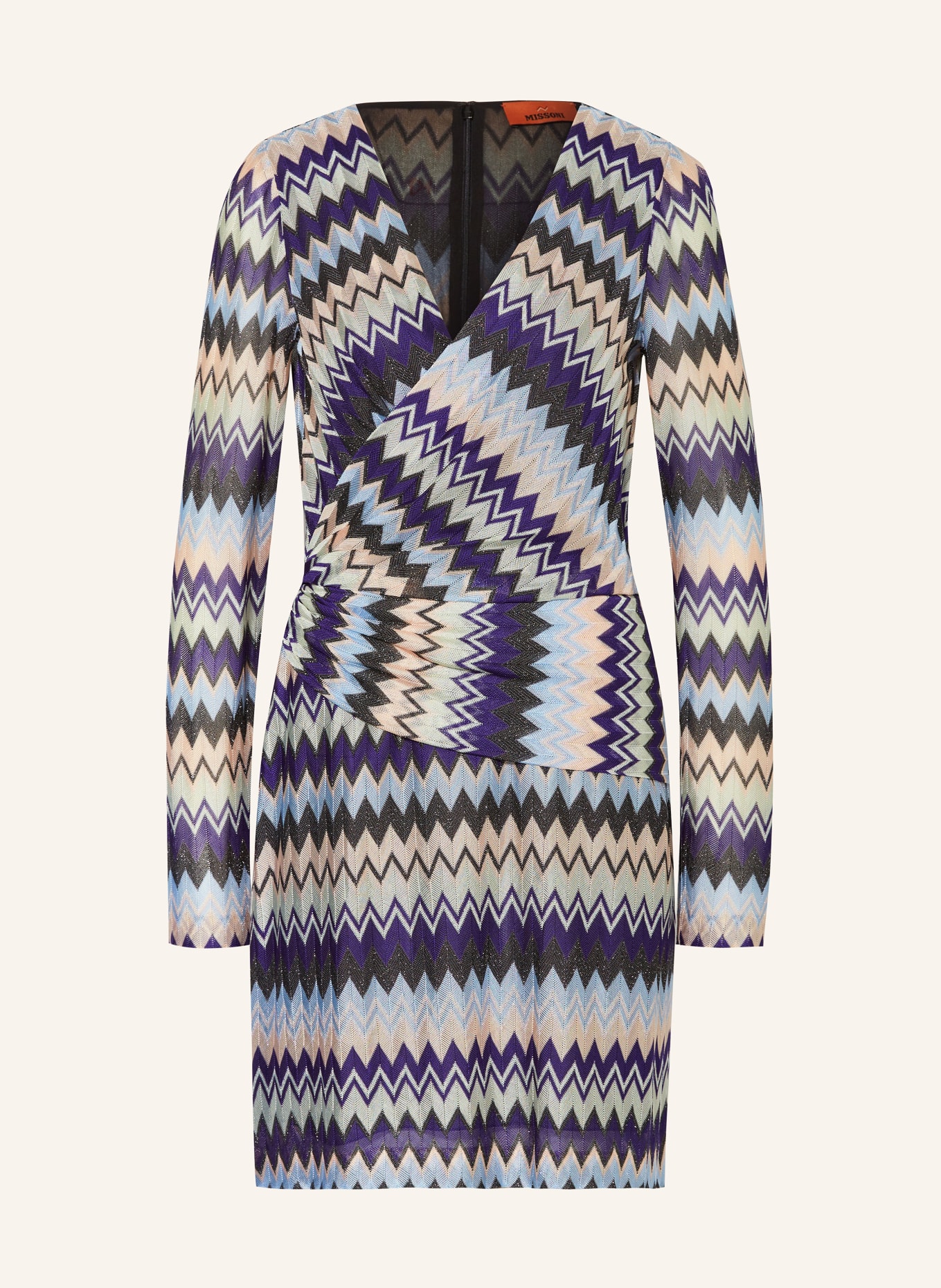 MISSONI Dress with glitter thread, Color: PURPLE/ LIGHT BLUE/ ROSE (Image 1)