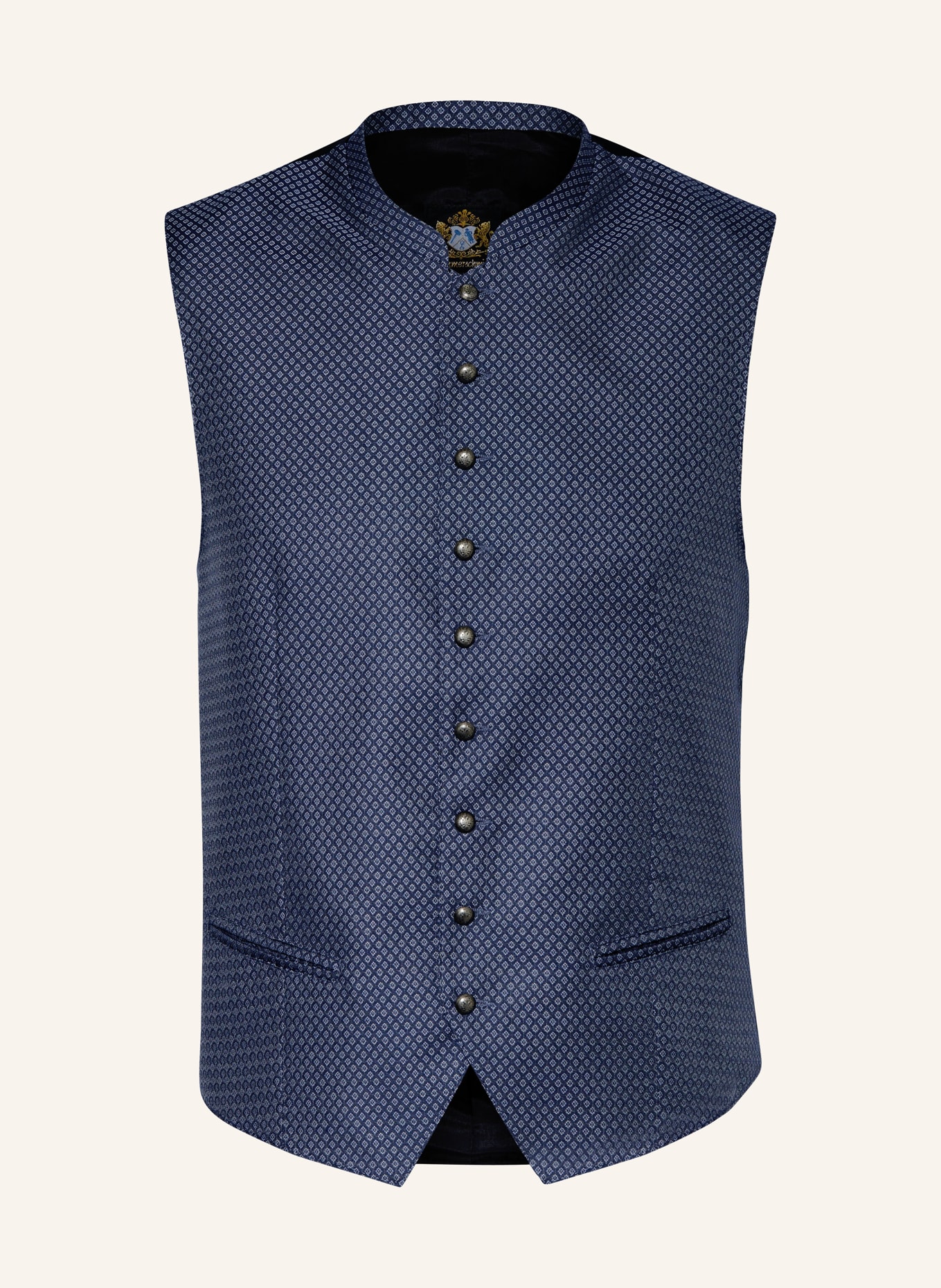 Hammerschmid Trachtenweste NICK Slim Fit: BLAU/ HELLBLAU/ SCHWARZ