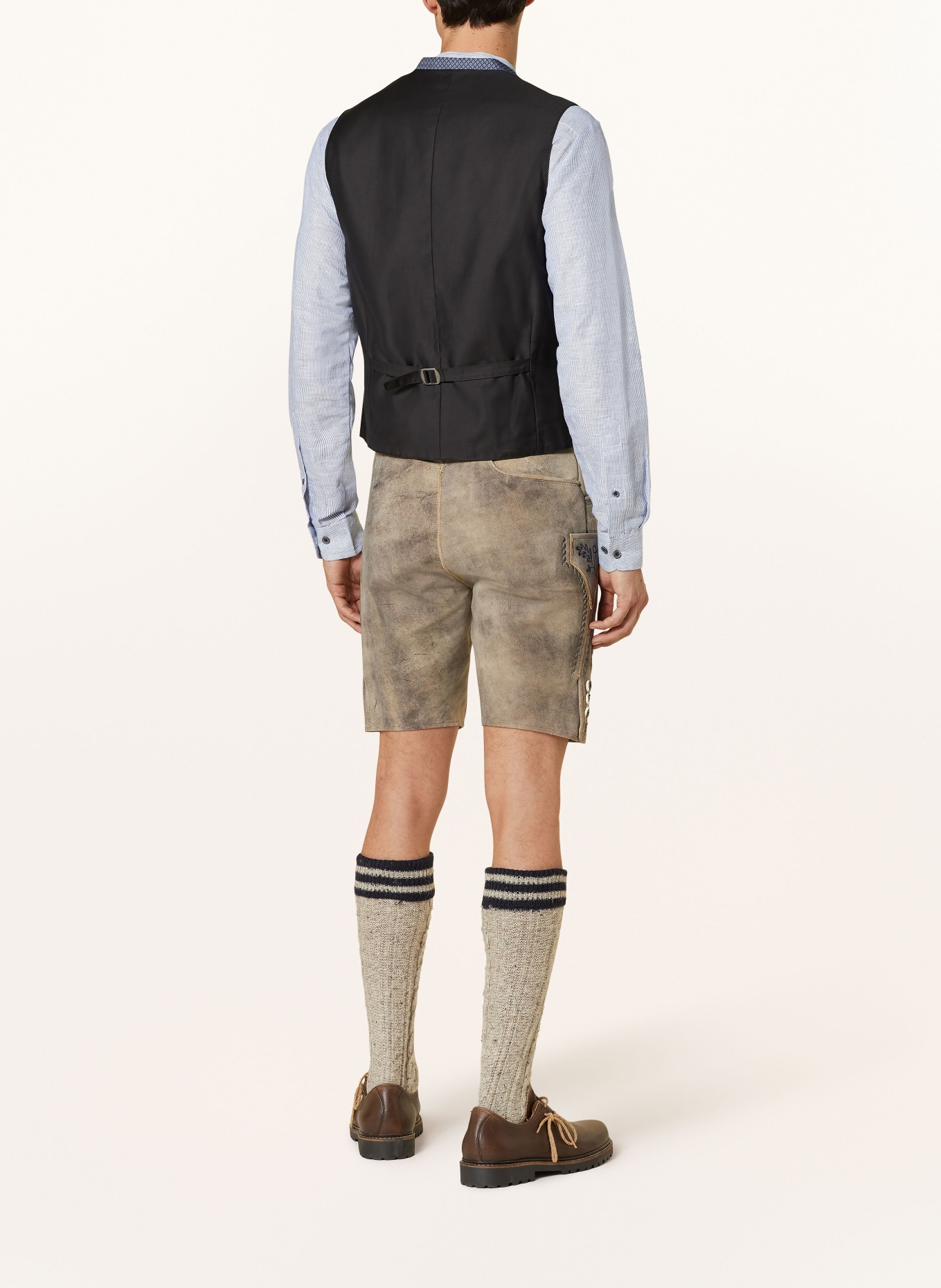 Hammerschmid Trachtenweste NICK Slim Fit: BLAU/ HELLBLAU/ SCHWARZ
