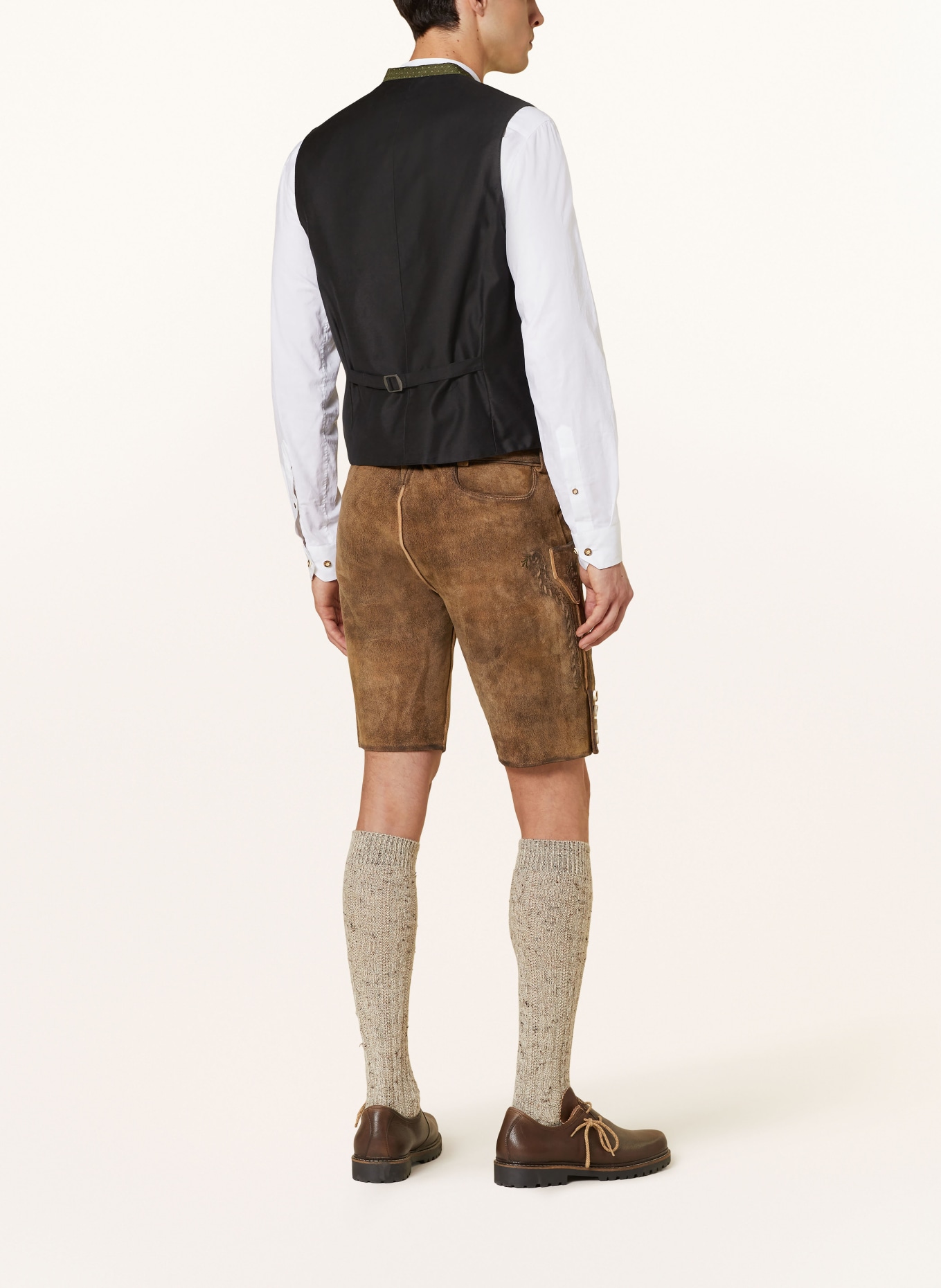 Hammerschmid Trachtenweste FRANK Slim Fit: OLIV/ SCHWARZ