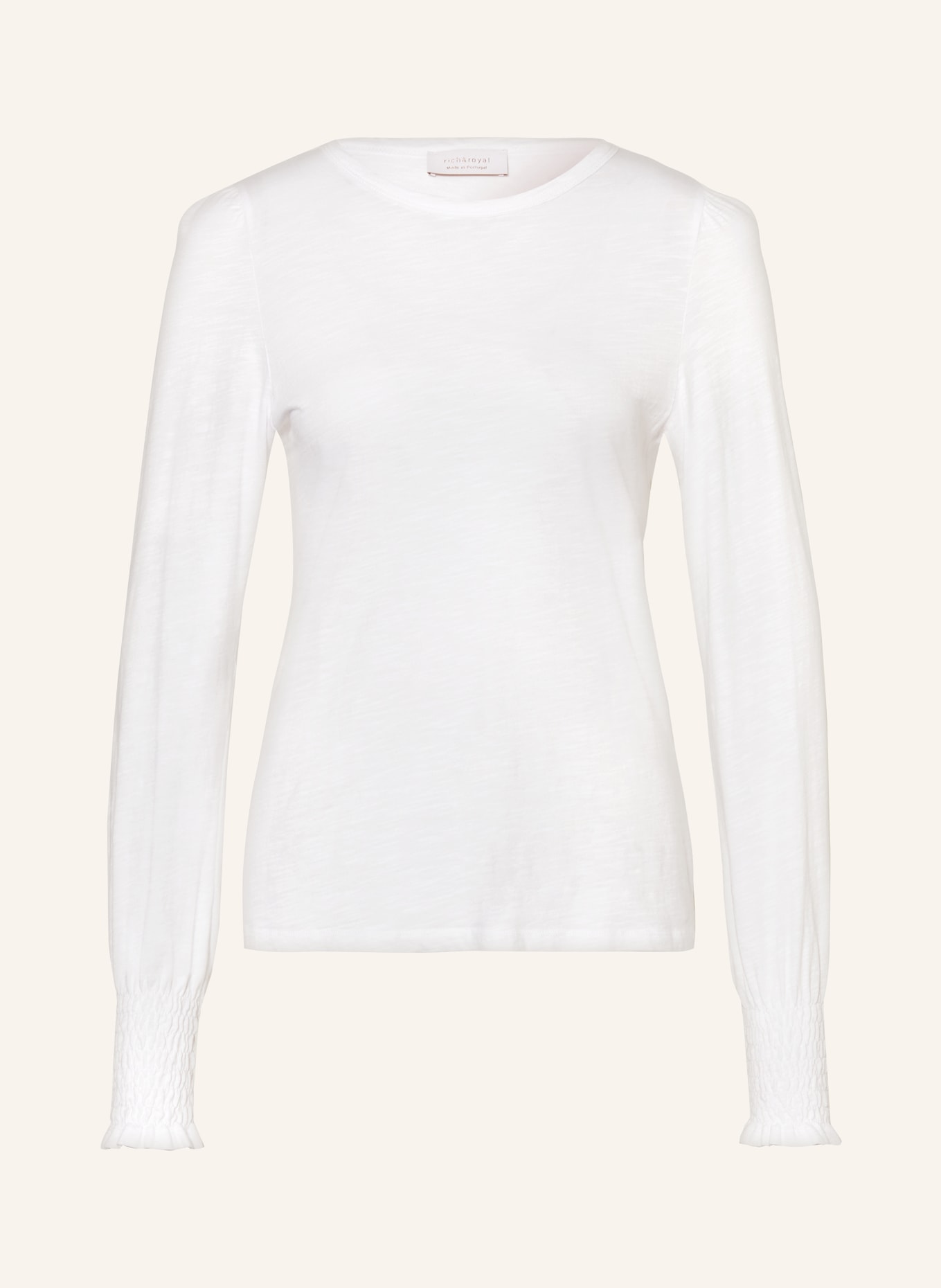 Rich & Royal Longsleeve: WEISS