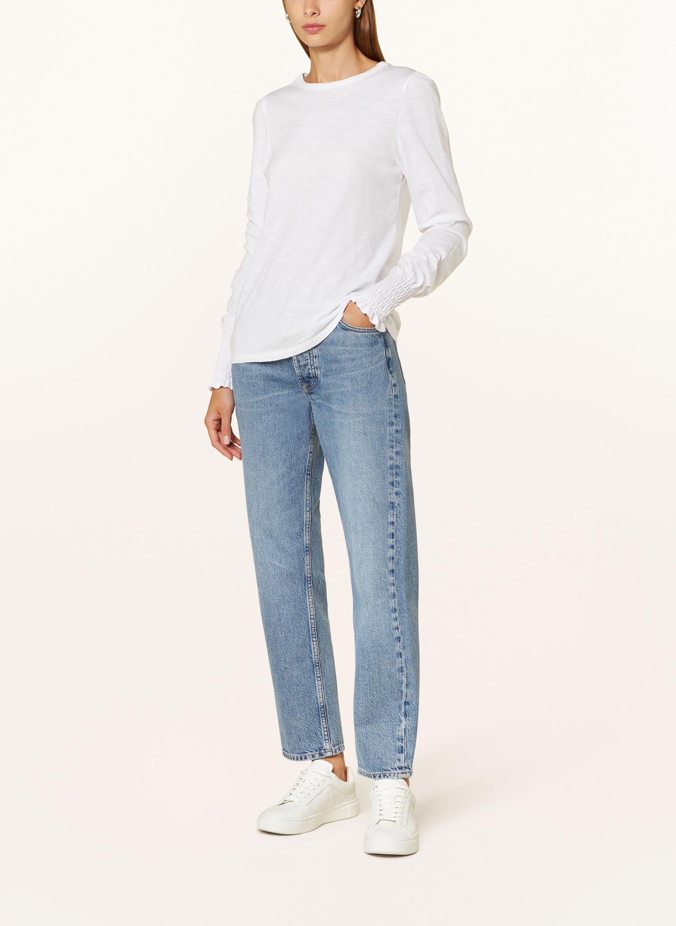 Rich & Royal Longsleeve: WEISS