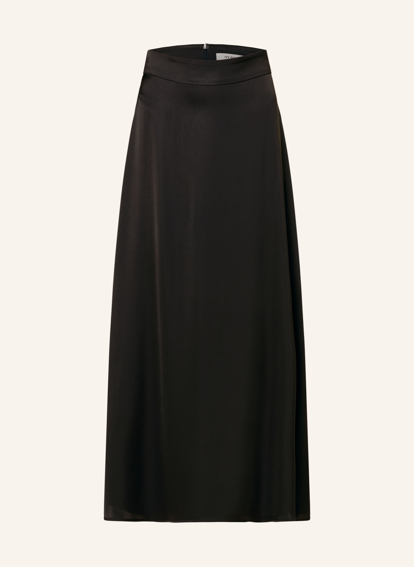 IVY OAK Satin skirt SANNA, Color: BLACK (Image 1)