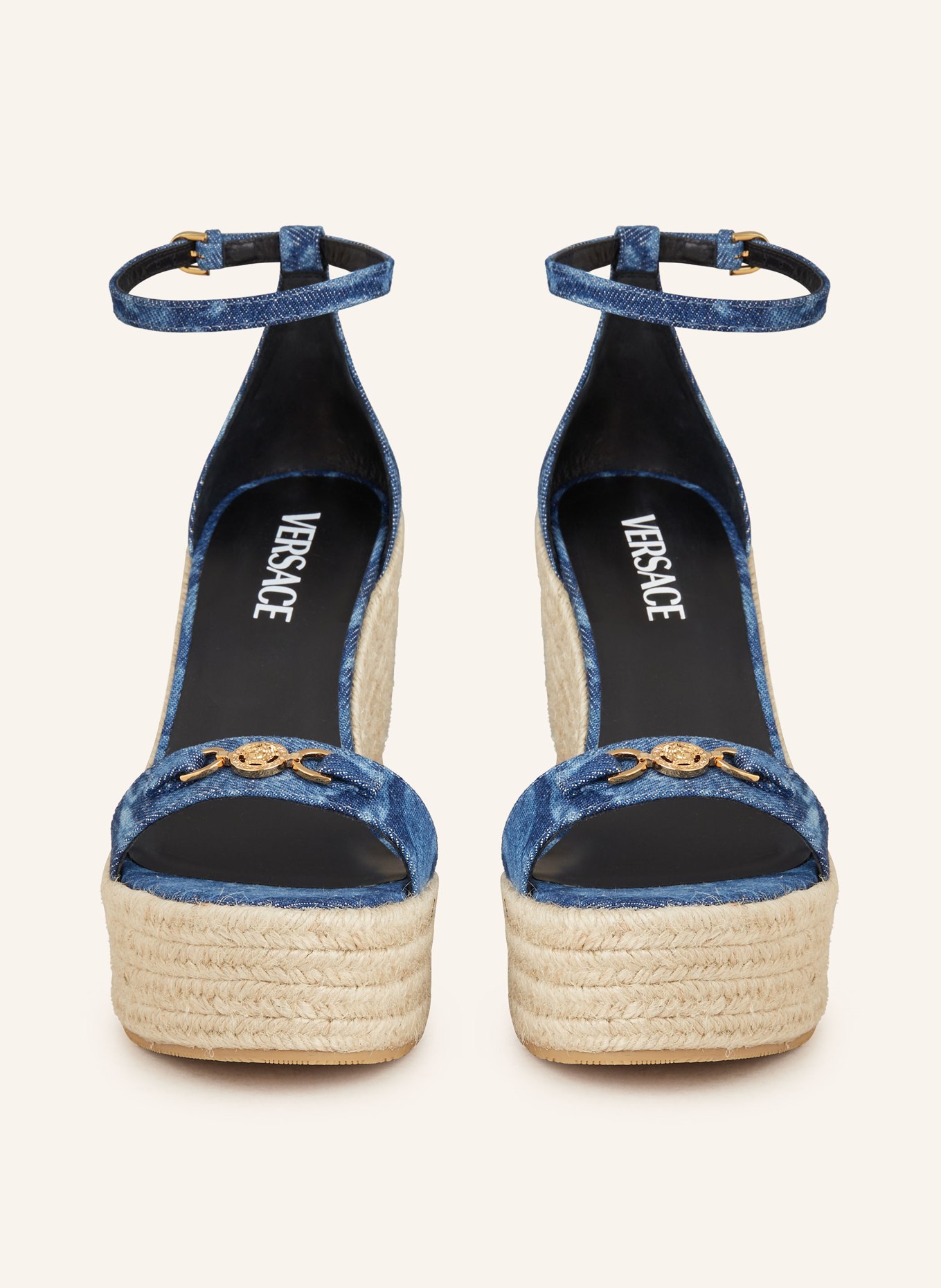 VERSACE Plateau-Wedges: BLAU