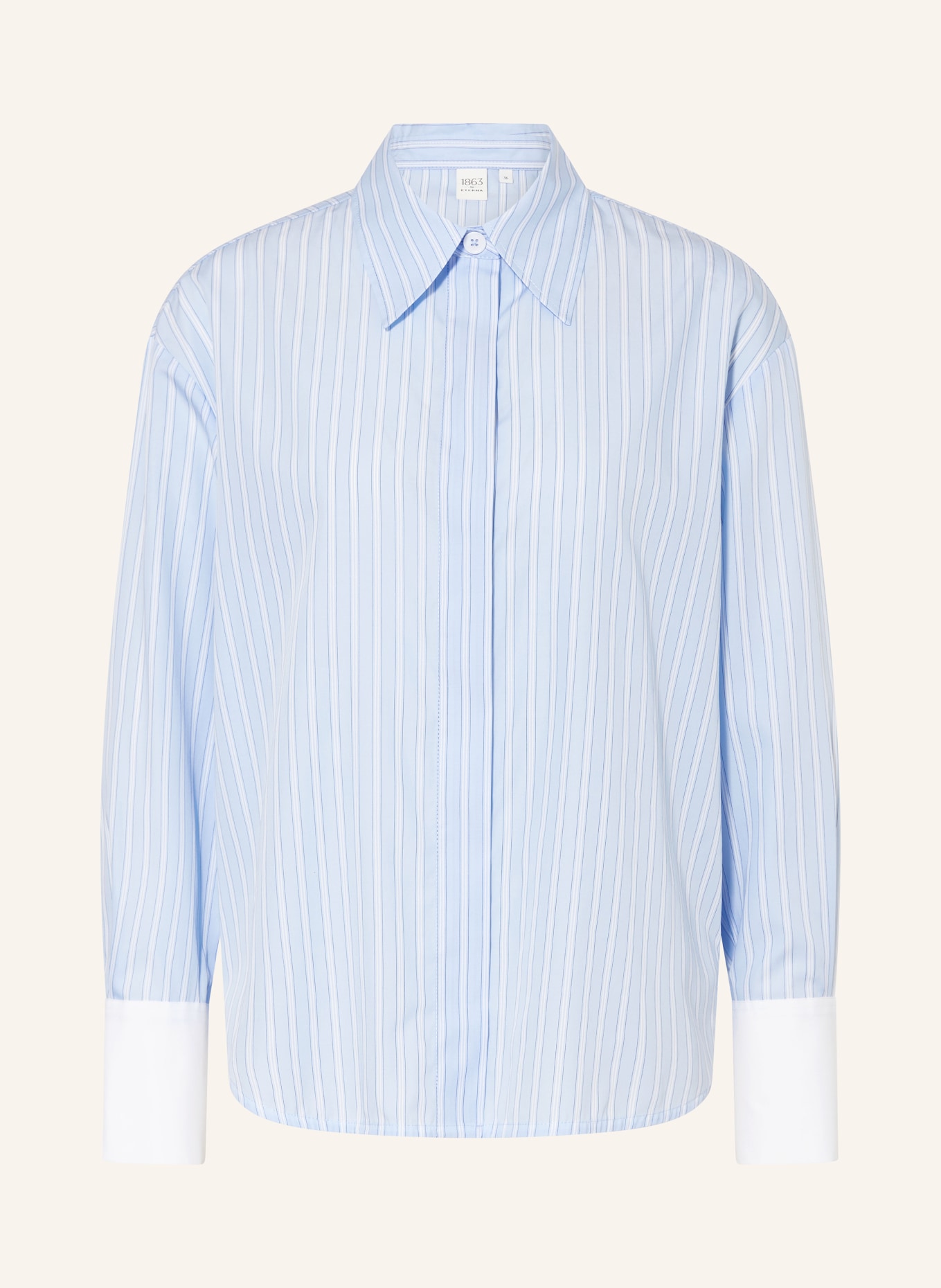 1863 by ETERNA Shirt blouse: LIGHT BLUE / WHITE