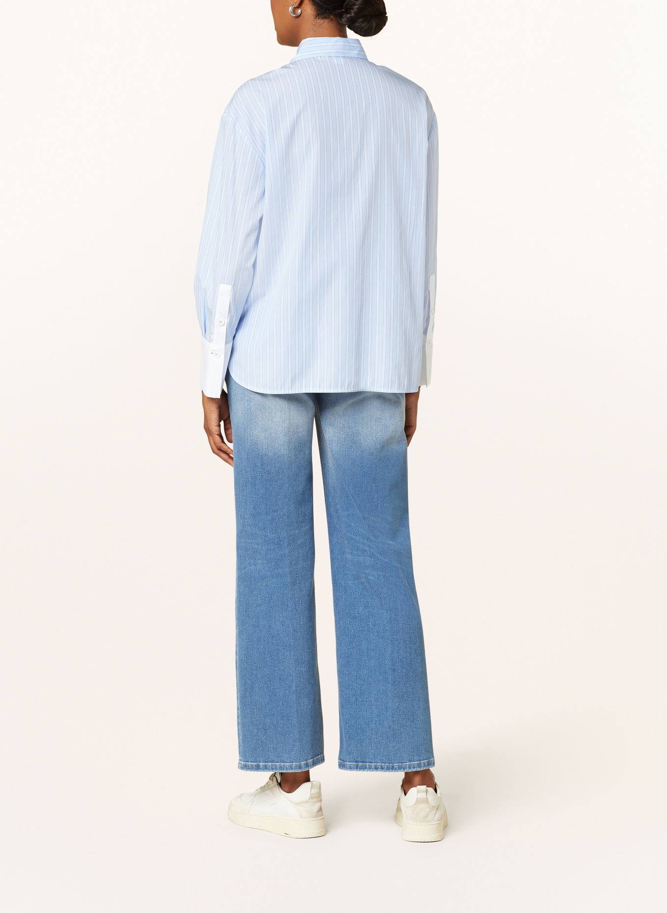 1863 by ETERNA Shirt blouse: LIGHT BLUE / WHITE