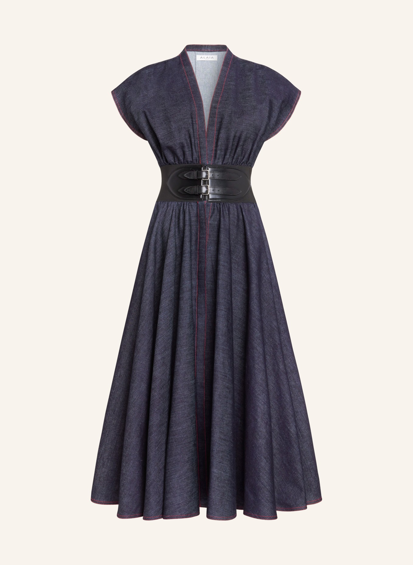 ワンピース Alaia Denim shirt dress Alaïa Denim shirt dress - Women | VIETTI Shop