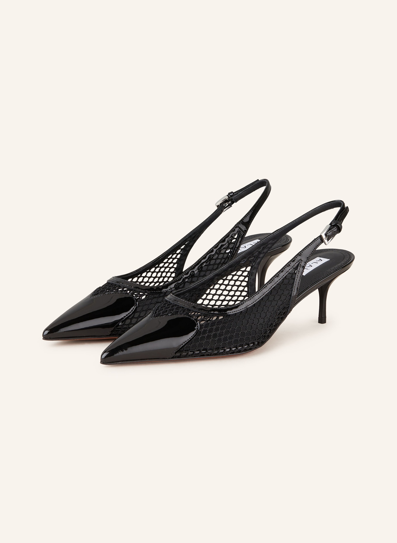 ALAÏA Slingback pumps: BLACK