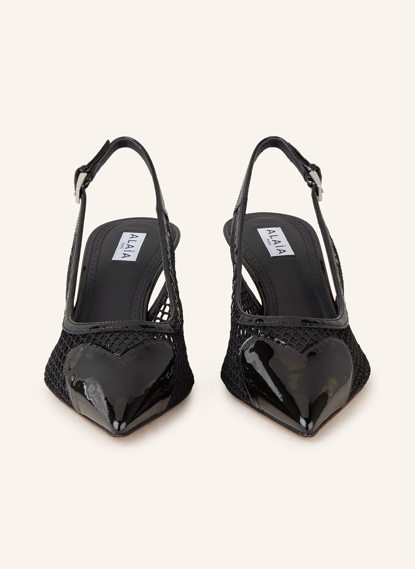 ALAÏA Slingback pumps: BLACK