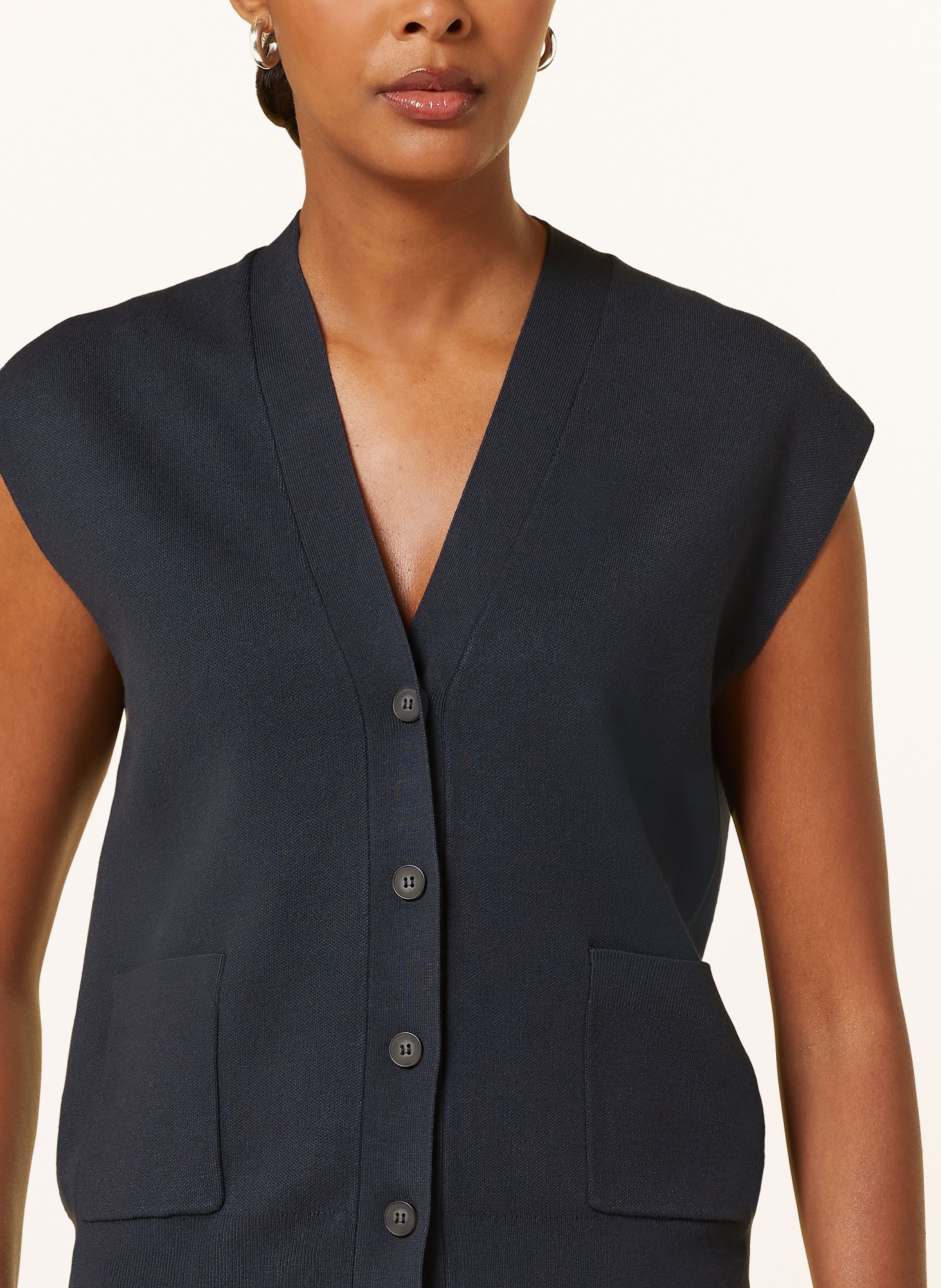 OPUS Knit vest DASSIMA, Color: DARK BLUE (Image 4)