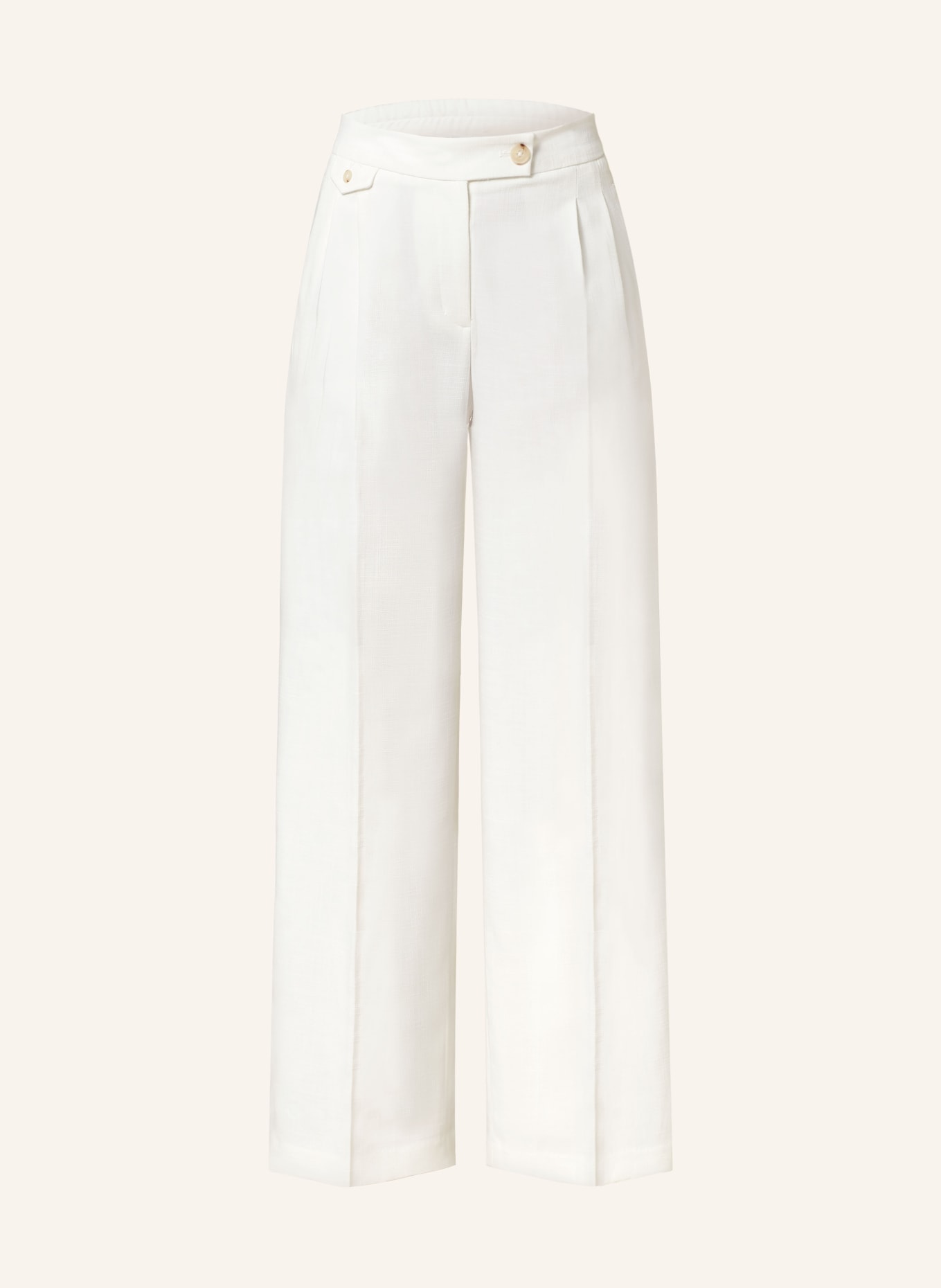 OPUS Trousers MARZENA, Color: WHITE (Image 1)