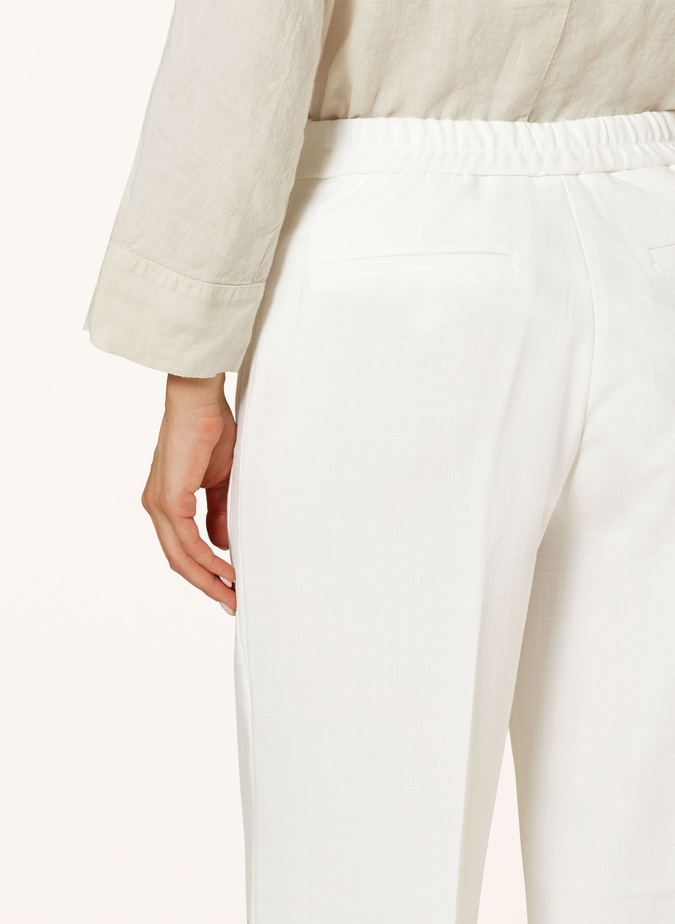 OPUS Trousers MARZENA, Color: WHITE (Image 6)