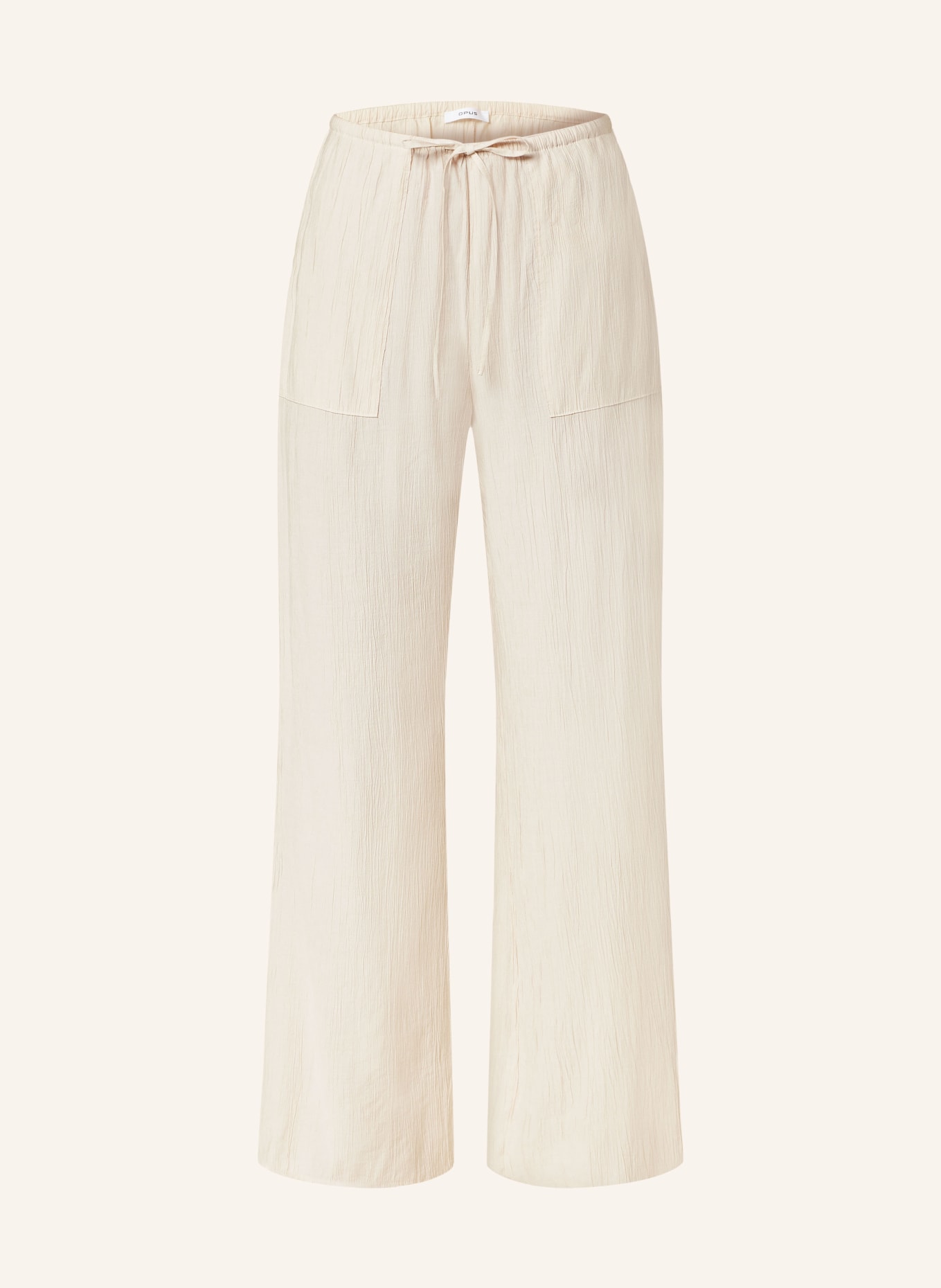 OPUS Wide leg trousers MONALA, Color: ECRU (Image 1)