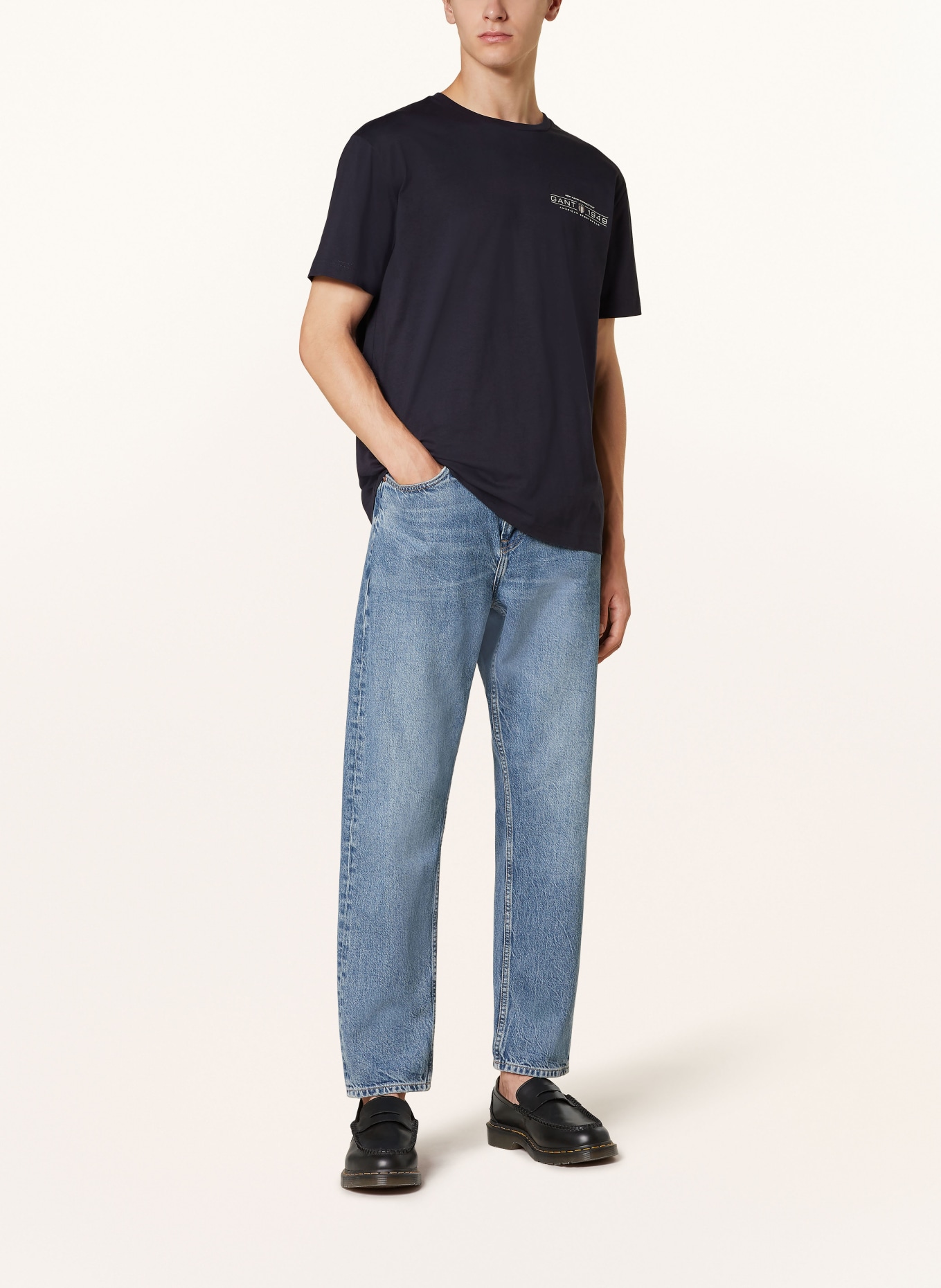 GANT T-Shirt: DUNKELBLAU