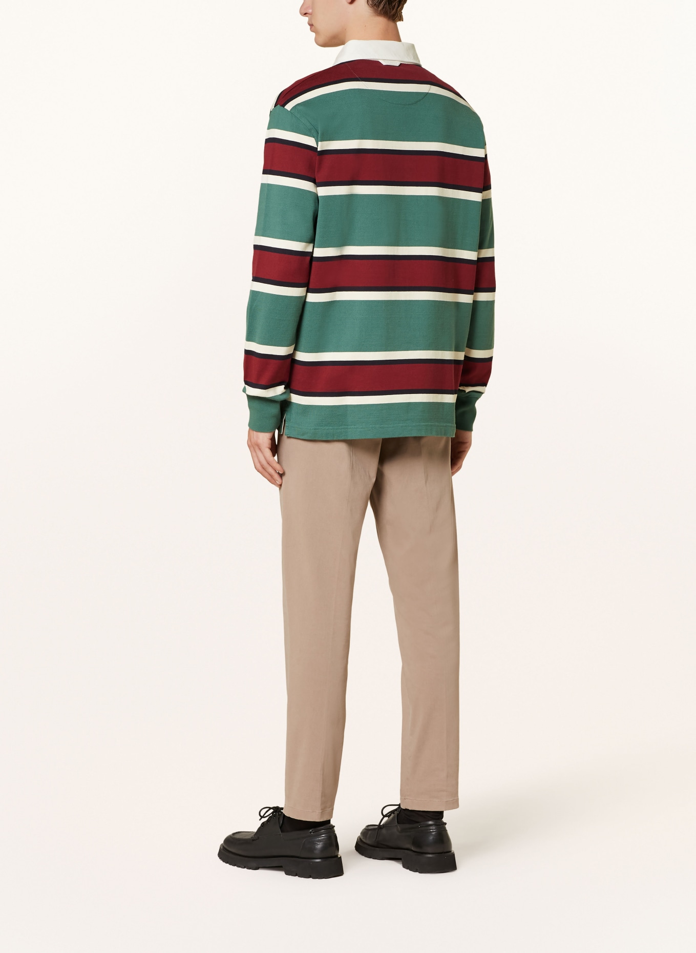 GANT Strick-Poloshirt, Farbe: GRÜN/ DUNKELROT/ SCHWARZ (Bild 3)