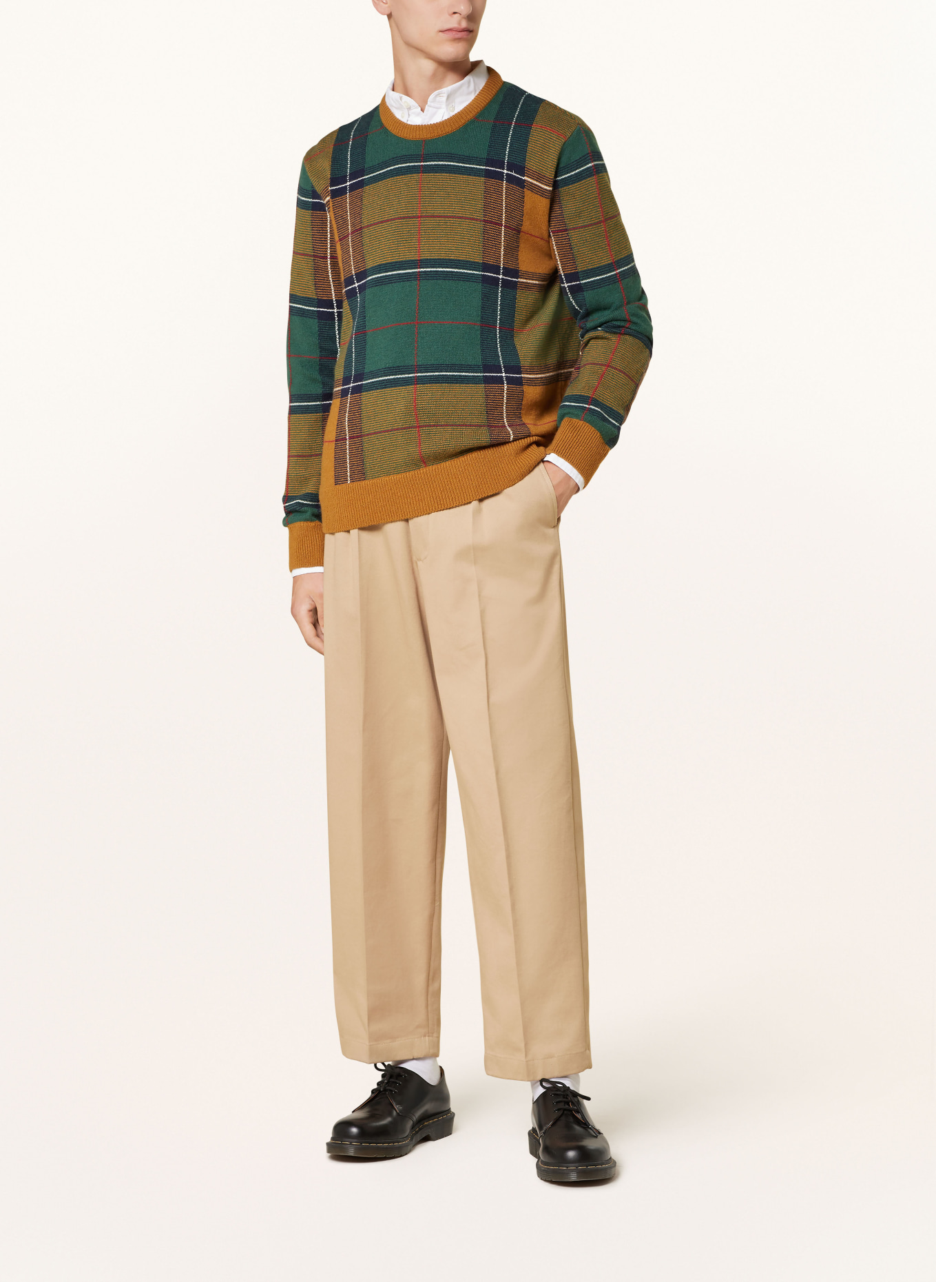 GANT Pullover: COGNAC / GRÜN / DUNKELBLAU