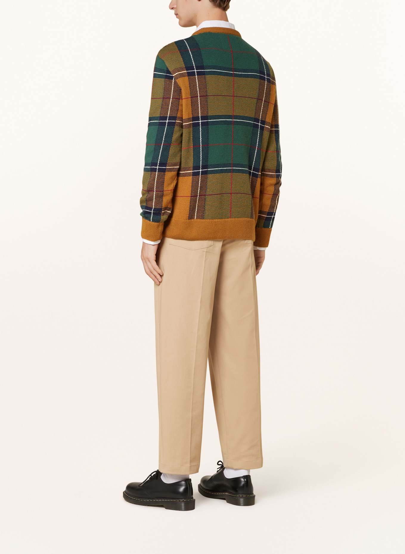 GANT Pullover: COGNAC / GRÜN / DUNKELBLAU