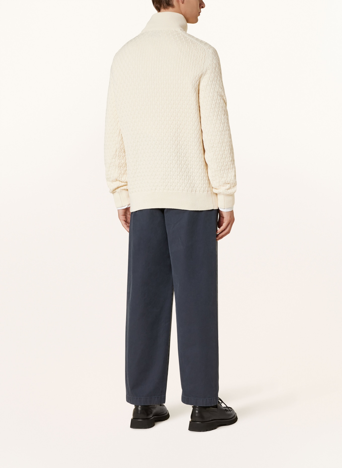 GANT Half-zip T-shirt sweater, Color: ECRU (Image 3)