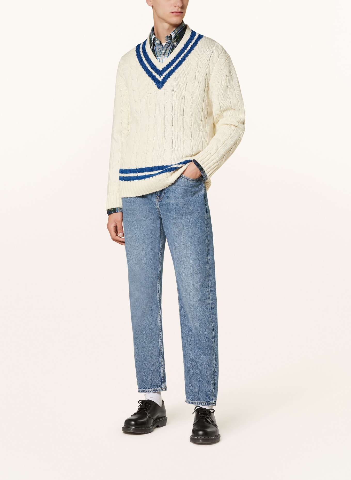 GANT Pullover: CREME / BLAU