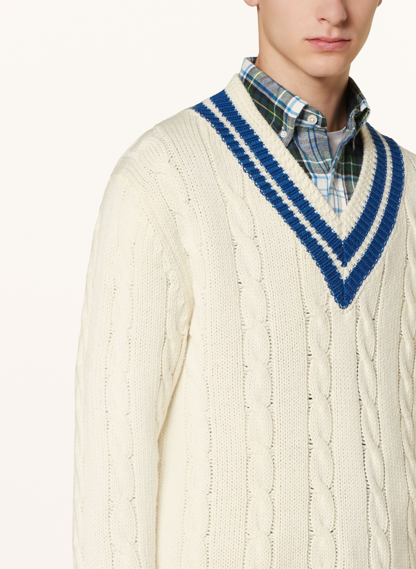 GANT Pullover: CREME / BLAU