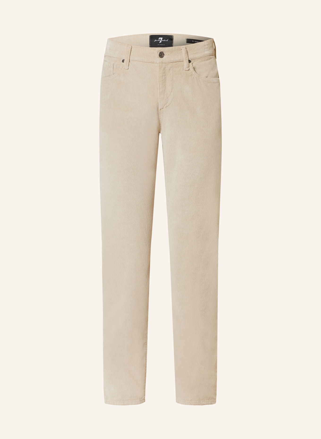 7 for all mankind Cordhose SLIMMY Slim Straight Fit, Farbe: ECRU (Bild 1)