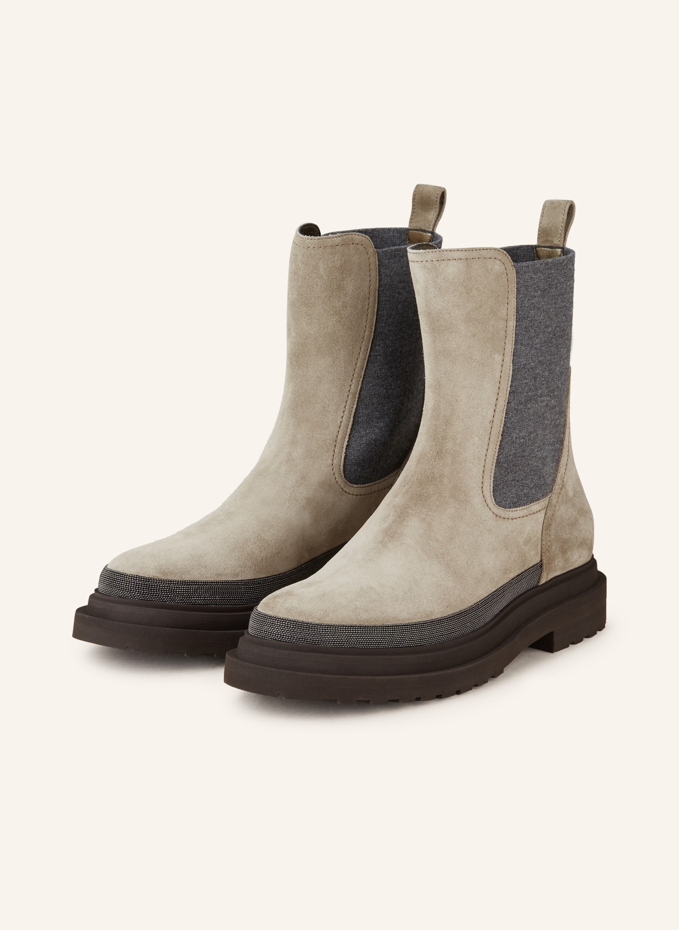 BRUNELLO CUCINELLI Boots with decorative gems