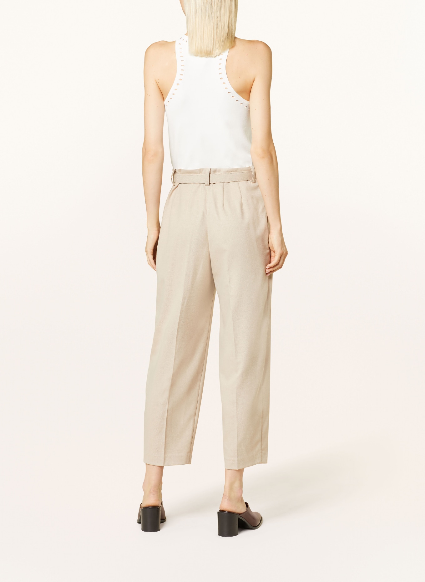 REISS 7/8 trousers FREJA, Color: LIGHT BROWN (Image 3)